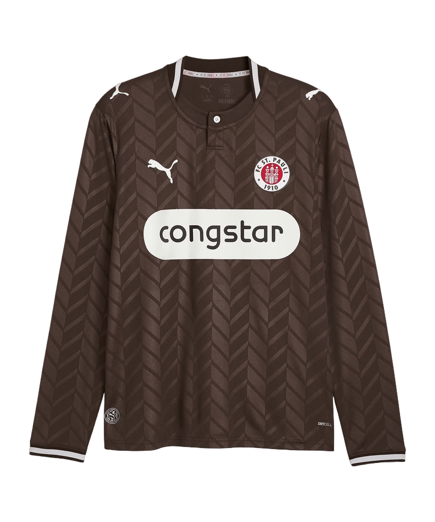 PUMA FC St. Pauli Trikot Langarm Home 2026/2027 Braun F01 - braun