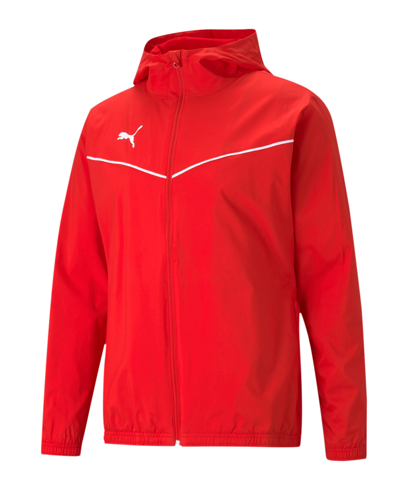 PUMA teamRISE Allwetterjacke Rot Weiss F01 - rot
