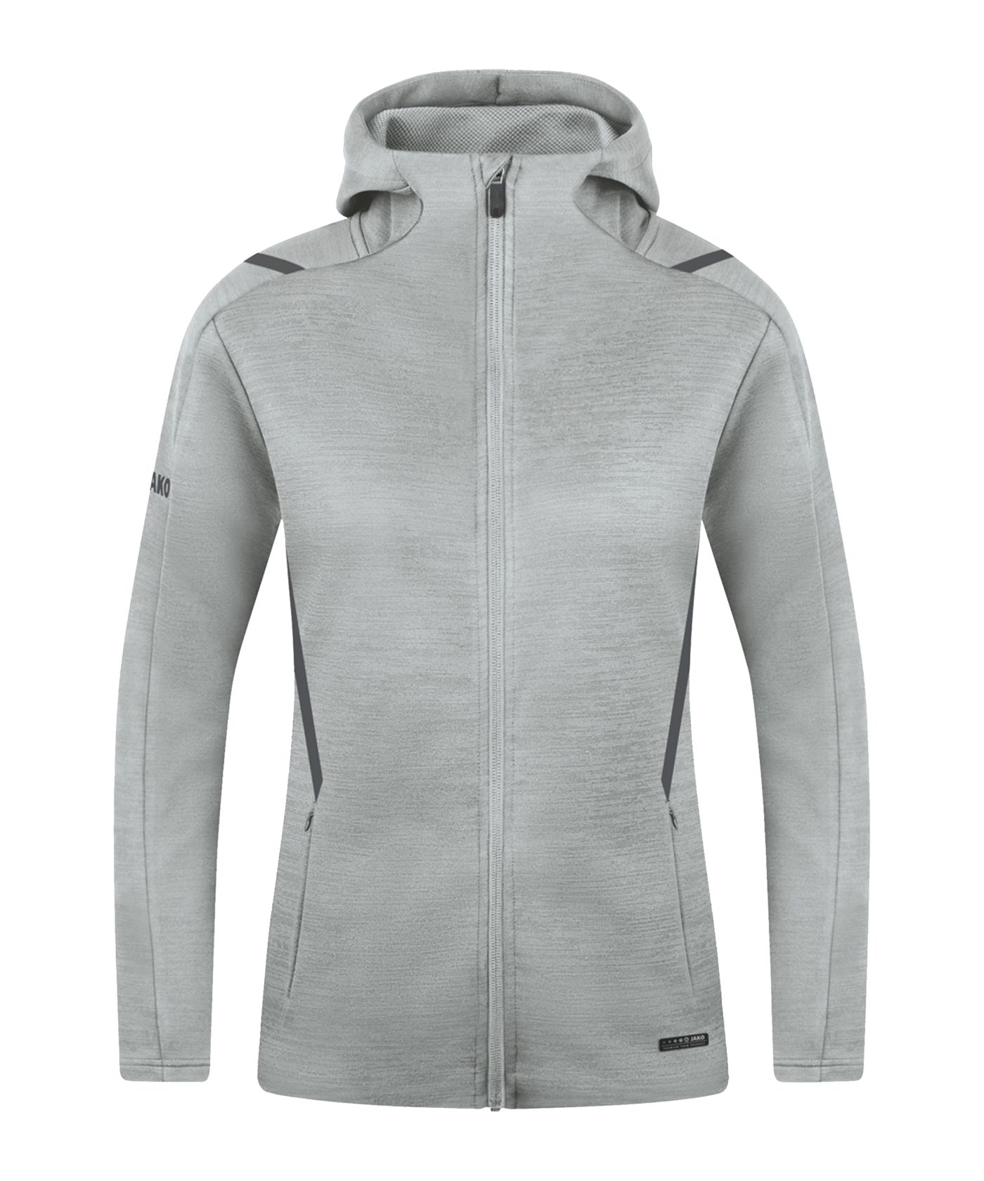 JAKO Challenge Freizeit Kapuzenjacke Damen F521 - grau