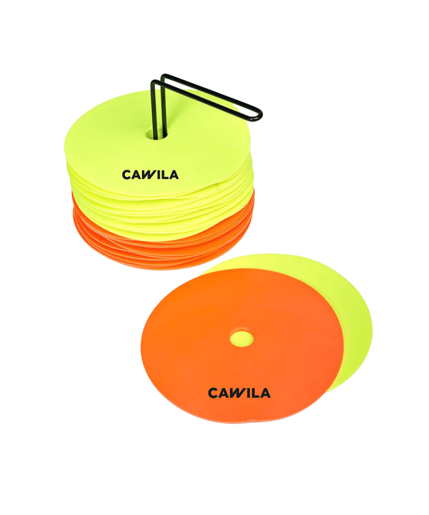Cawila Floormark Set 24 Scheiben&Halter d15cm Gelb - orange