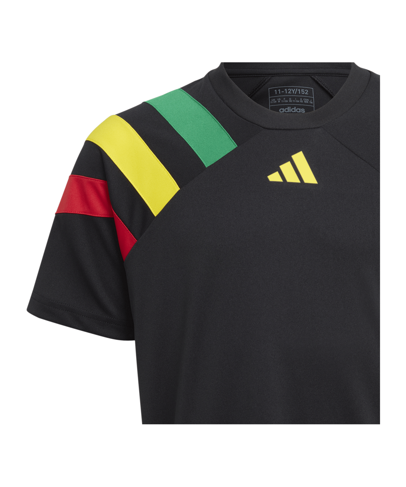 adidas Fortore 23 Trikot Kids Schwarz Grün Gelb - schwarz