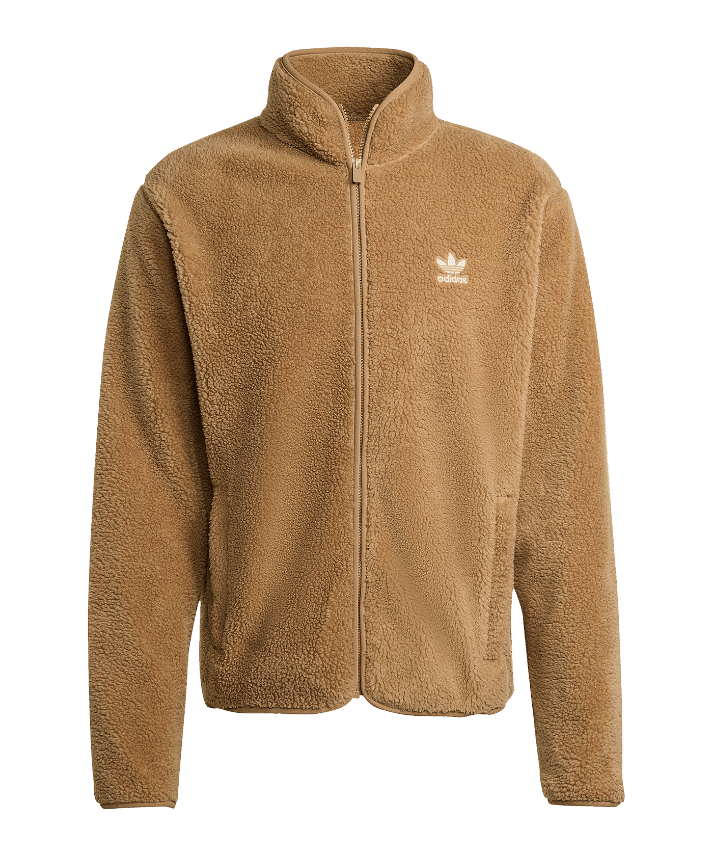 adidas Originals Trefoil Essentials Teddy Fleece Sweatshirt Braun - braun