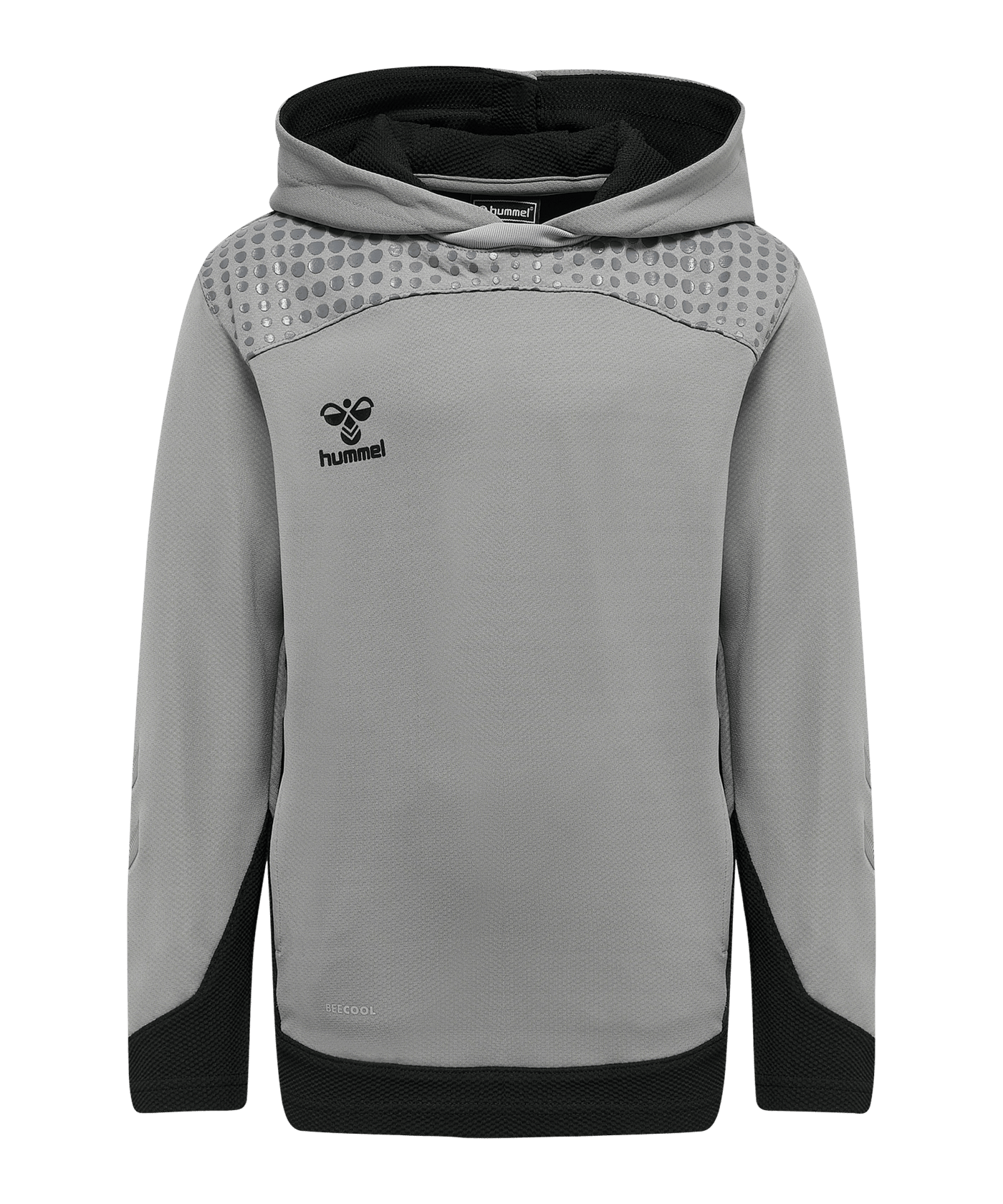Hummel hmlLEAD Poly Hoody Kids Grau F2006 - grau