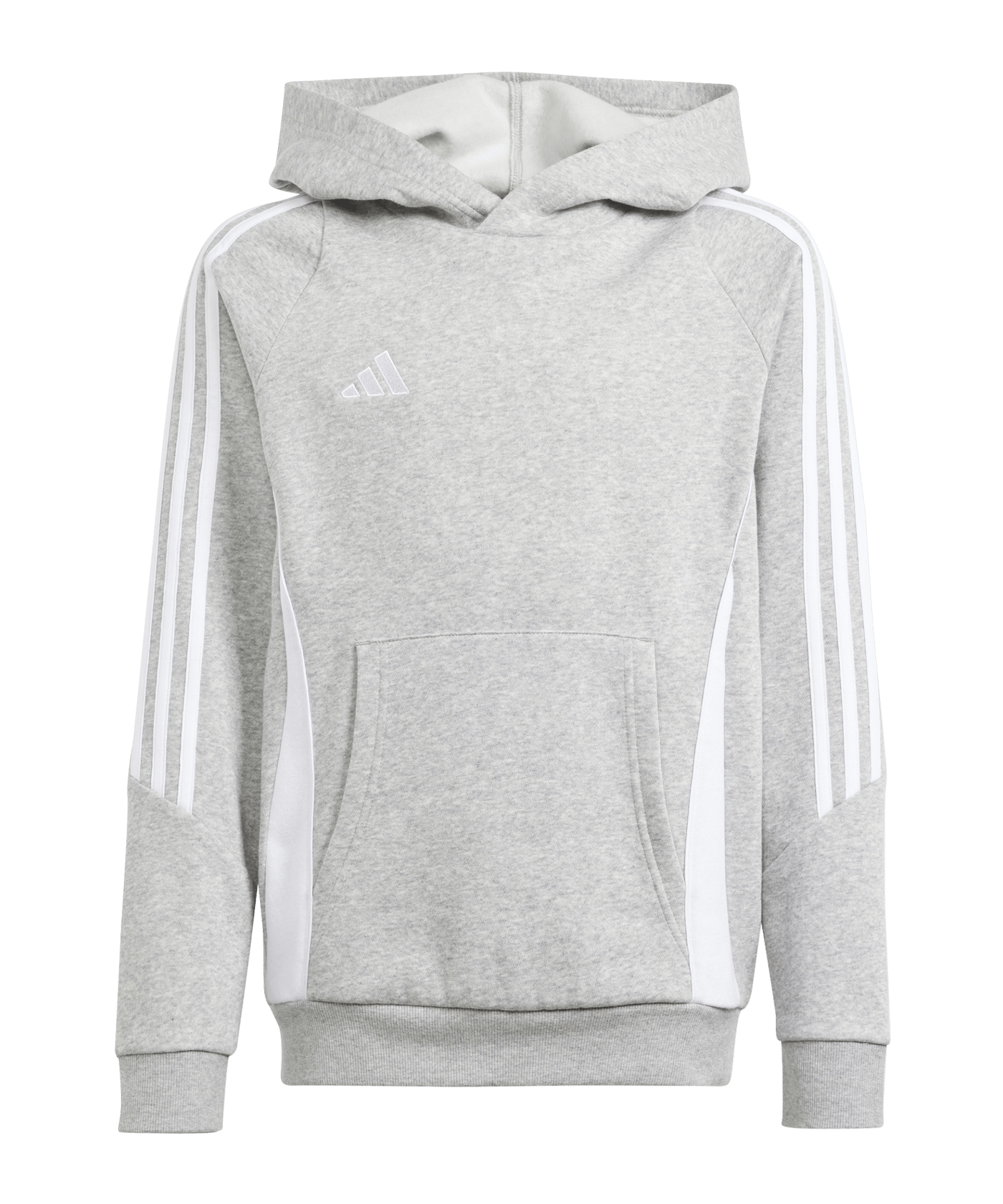 adidas Tiro 24 Hoody Kids Grau Weiss - grau