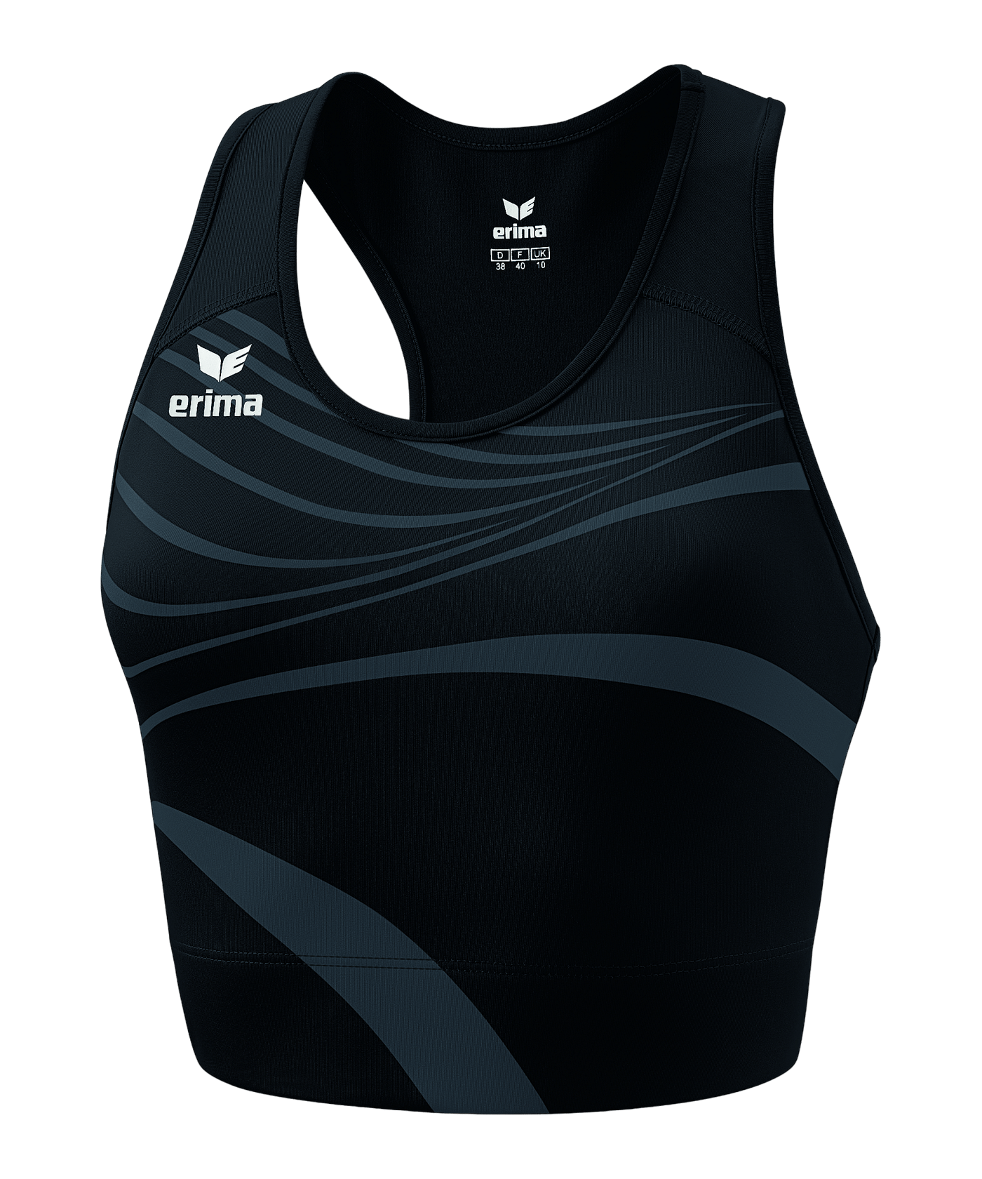 Erima Racing Sport-BH Damen Schwarz - schwarz