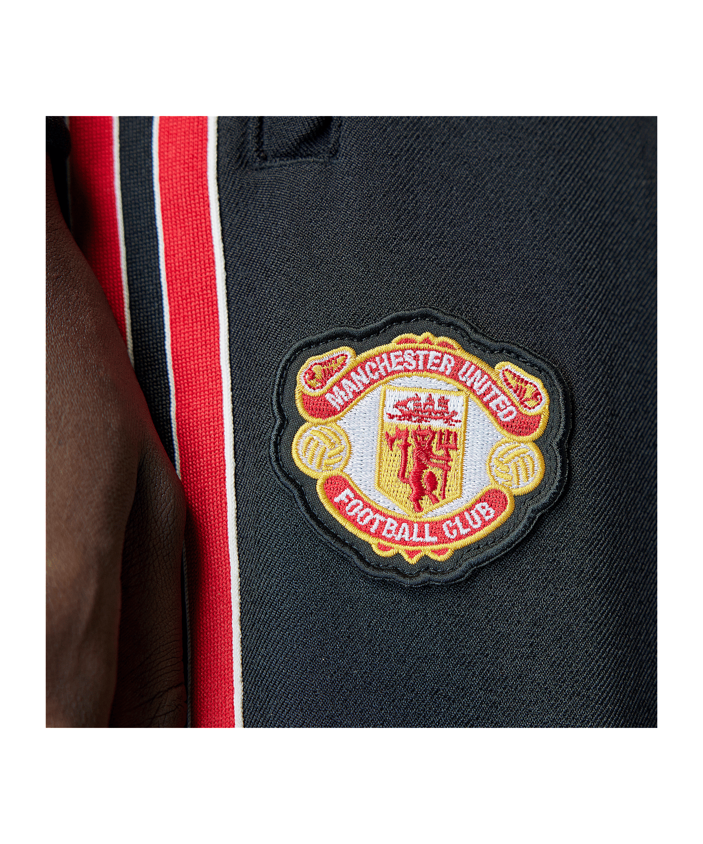 adidas Manchester United Icon Trainingshose Schwarz - schwarz