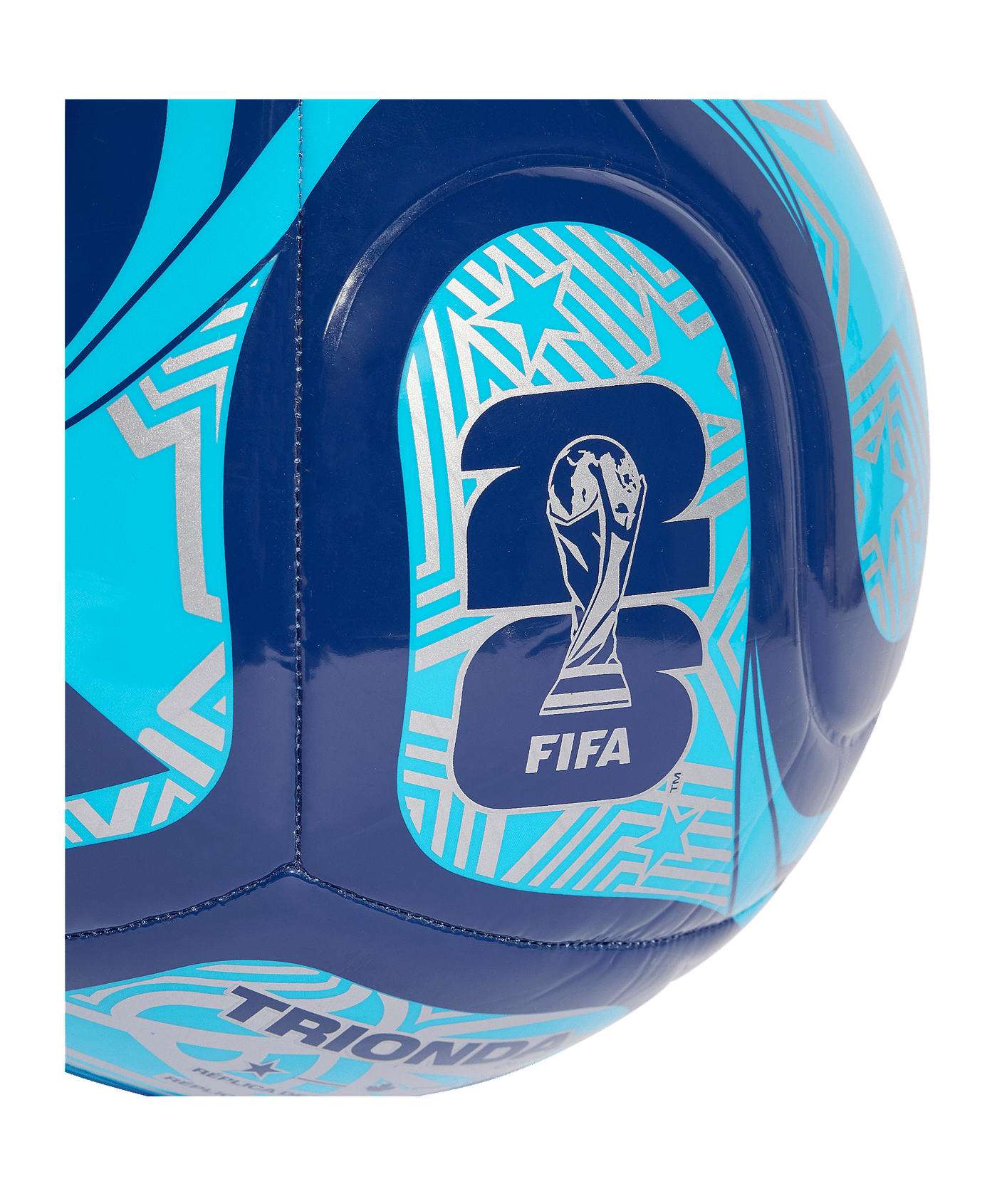 adidas World Cup 26 Trionda Club Trainingsball Blau - blau