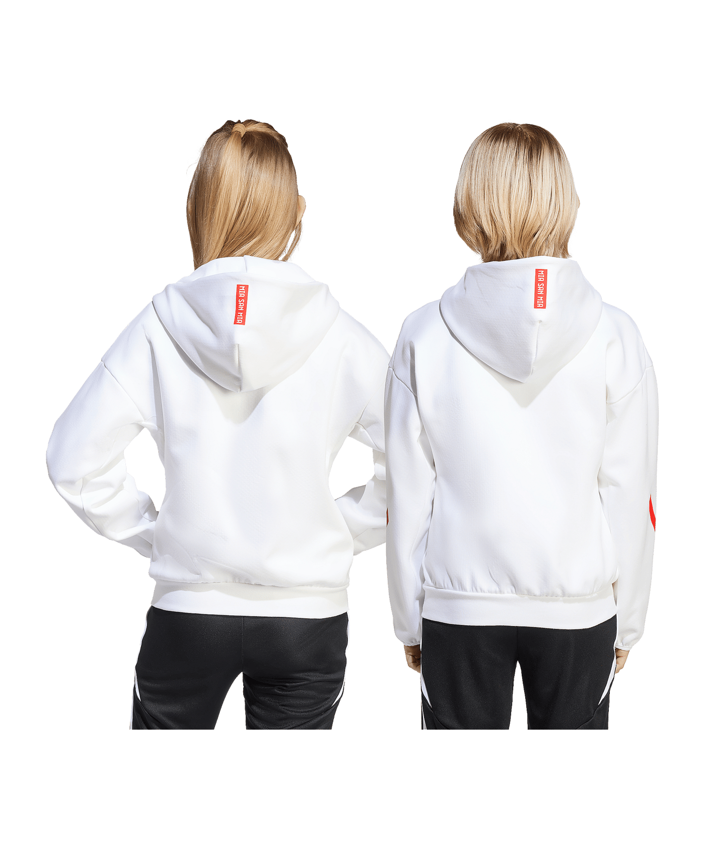 adidas FC Bayern München Anthem Kapuzenjacke Kids Weiß - weiss