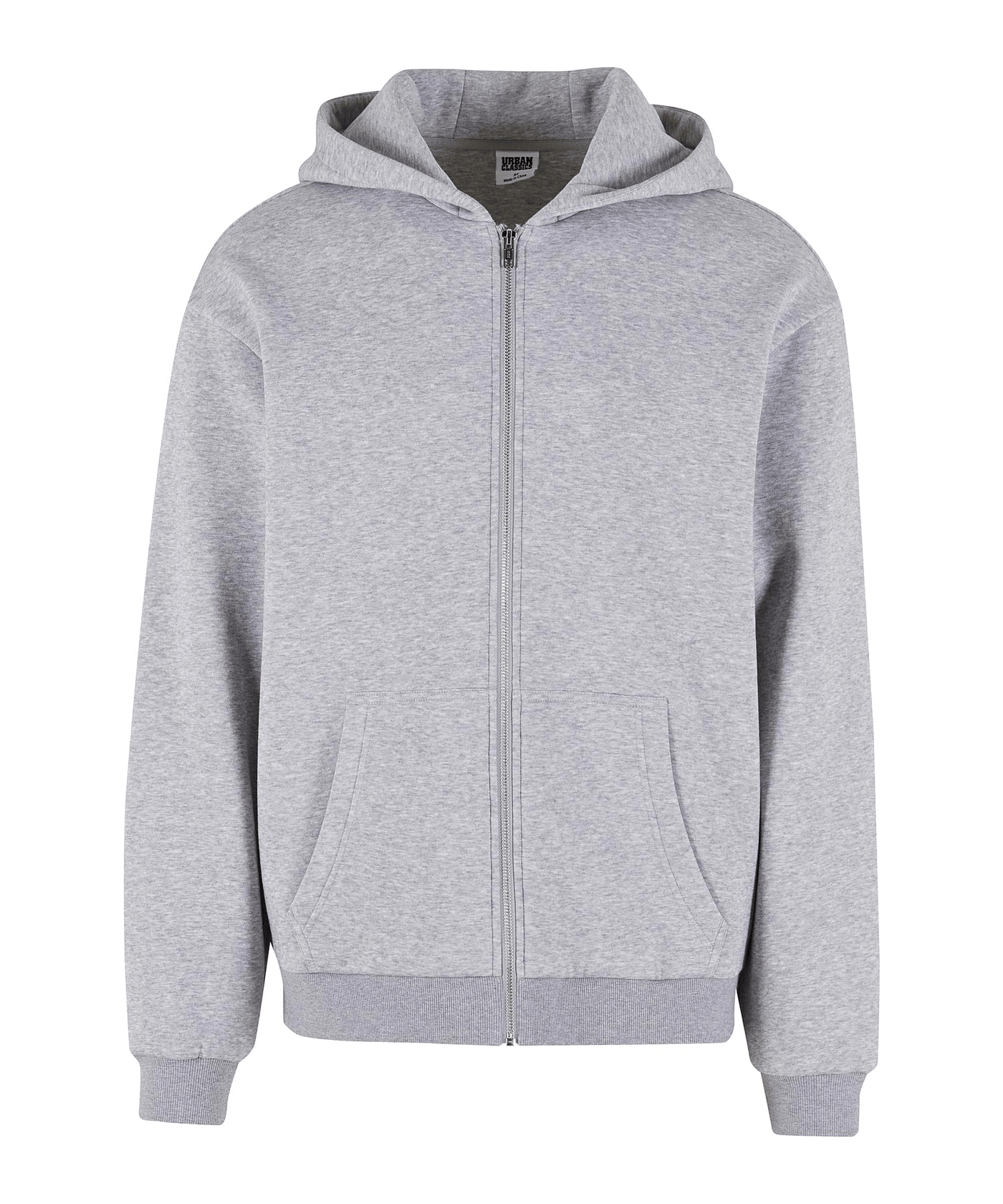 Urban Classic Fluffy Kapuzenjacke Grau - grau