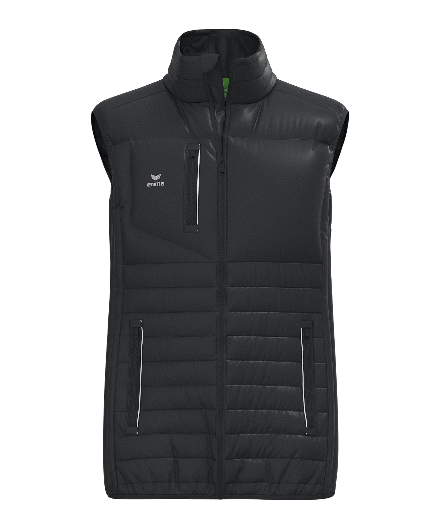 Erima CMPT Puffer Weste Schwarz - schwarz