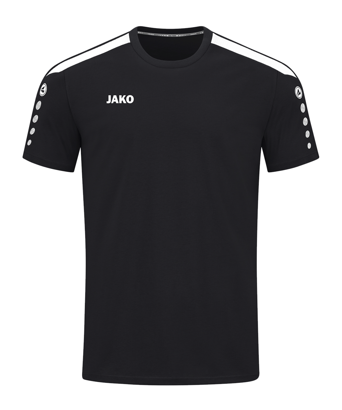 JAKO Power T-Shirt Schwarz Weiss F800 - schwarz