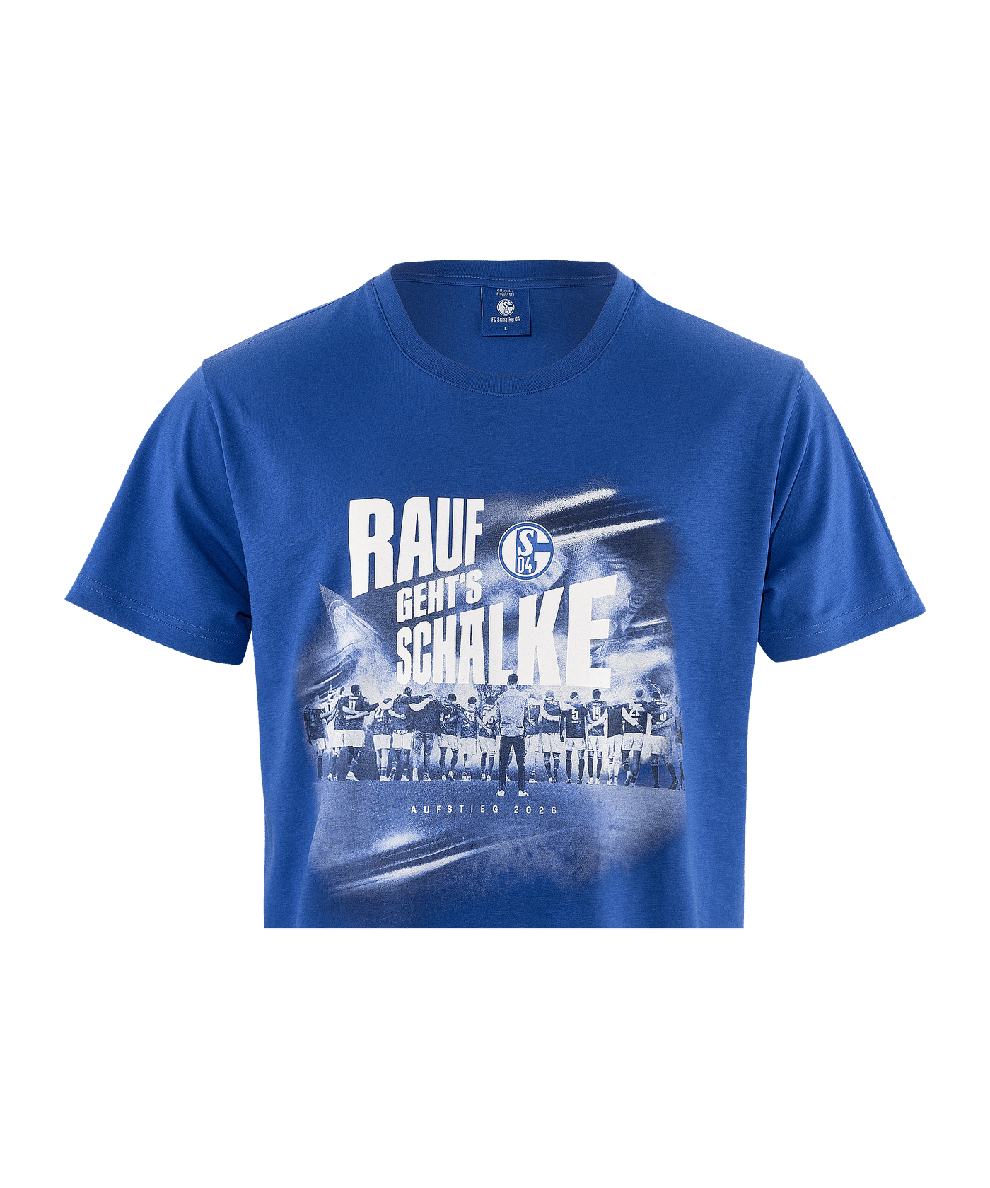 FC Gelsenkirchen-Schalke 04 e.V FC Schalke 04 Aufstieg 2026 T-Shirt Blau - blau