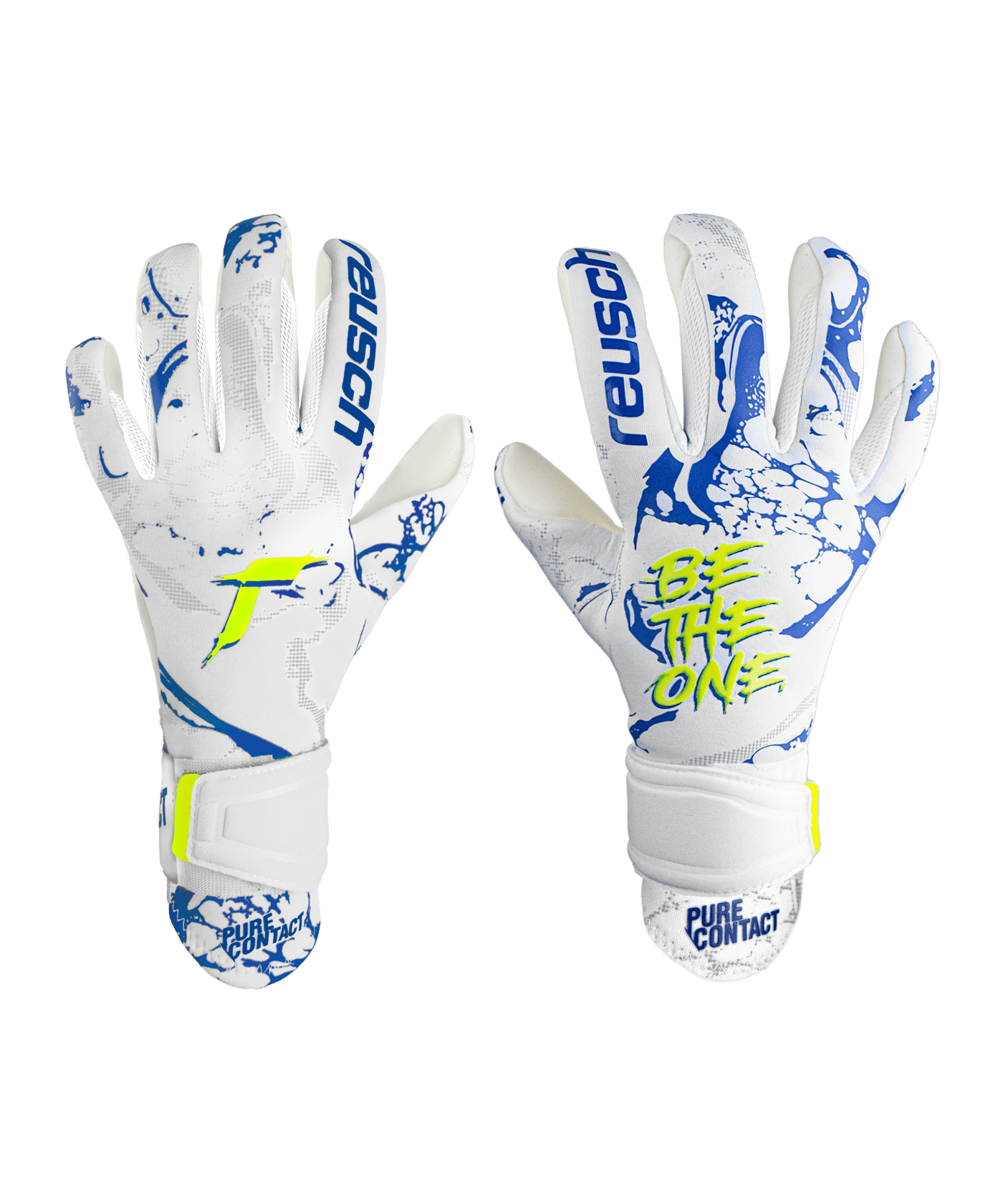 Reusch Pure Contact Silver Kids Weiss Blau F1089 - weiss
