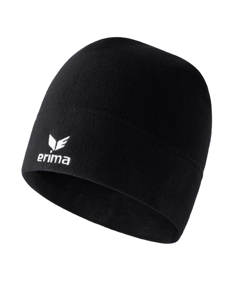 Erima Fleece Beanie Mütze Kids Schwarz - schwarz