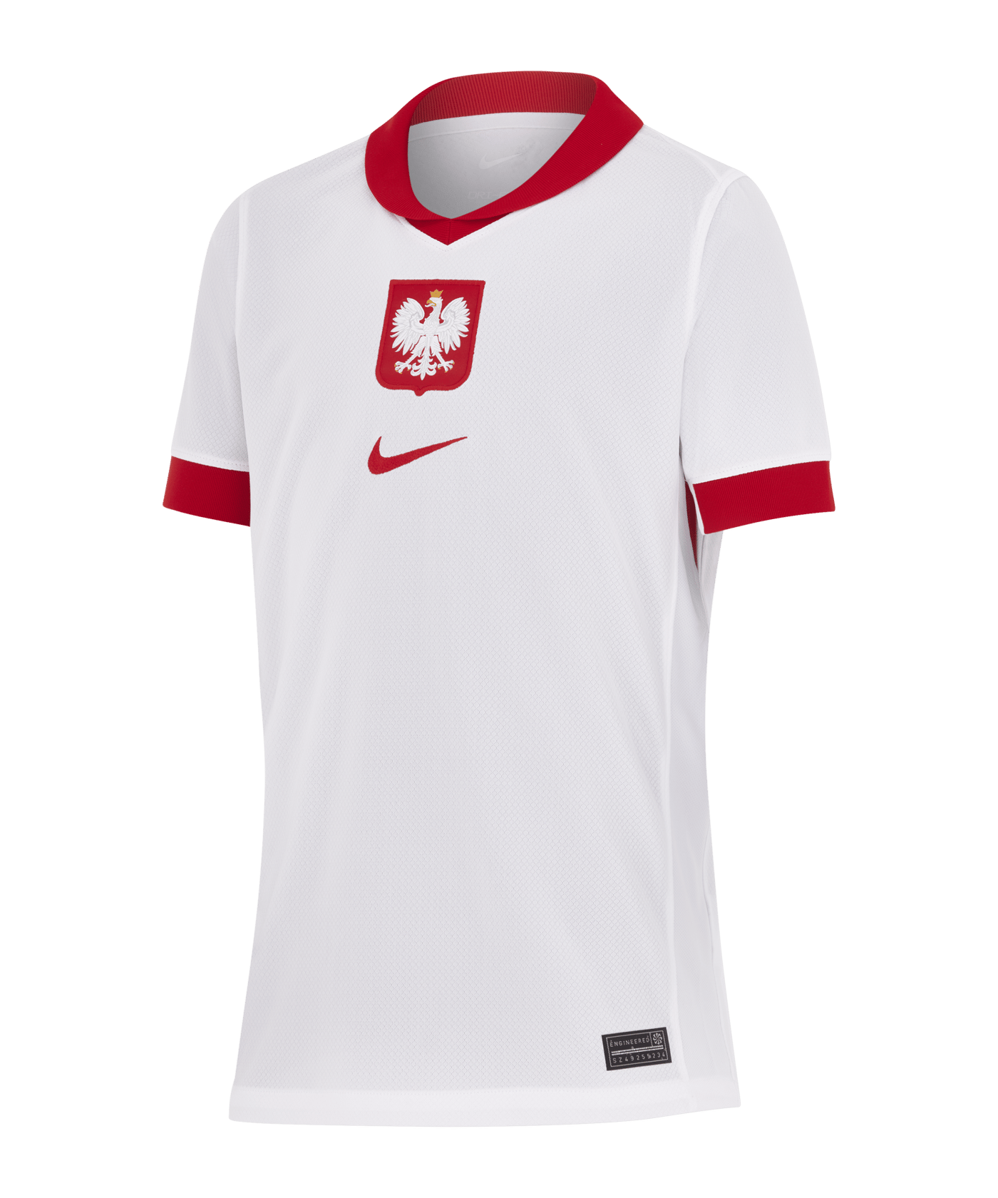 Nike Polen Trikot Home Kids Weiss Rot Rot  F100 - weiss