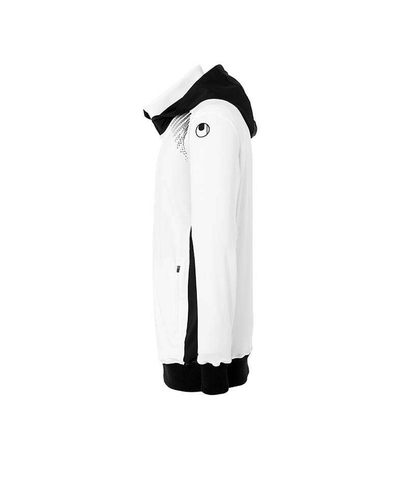 Uhlsport Goal Tec Kapuzenjacke Weiss Schwarz F03 - weiss