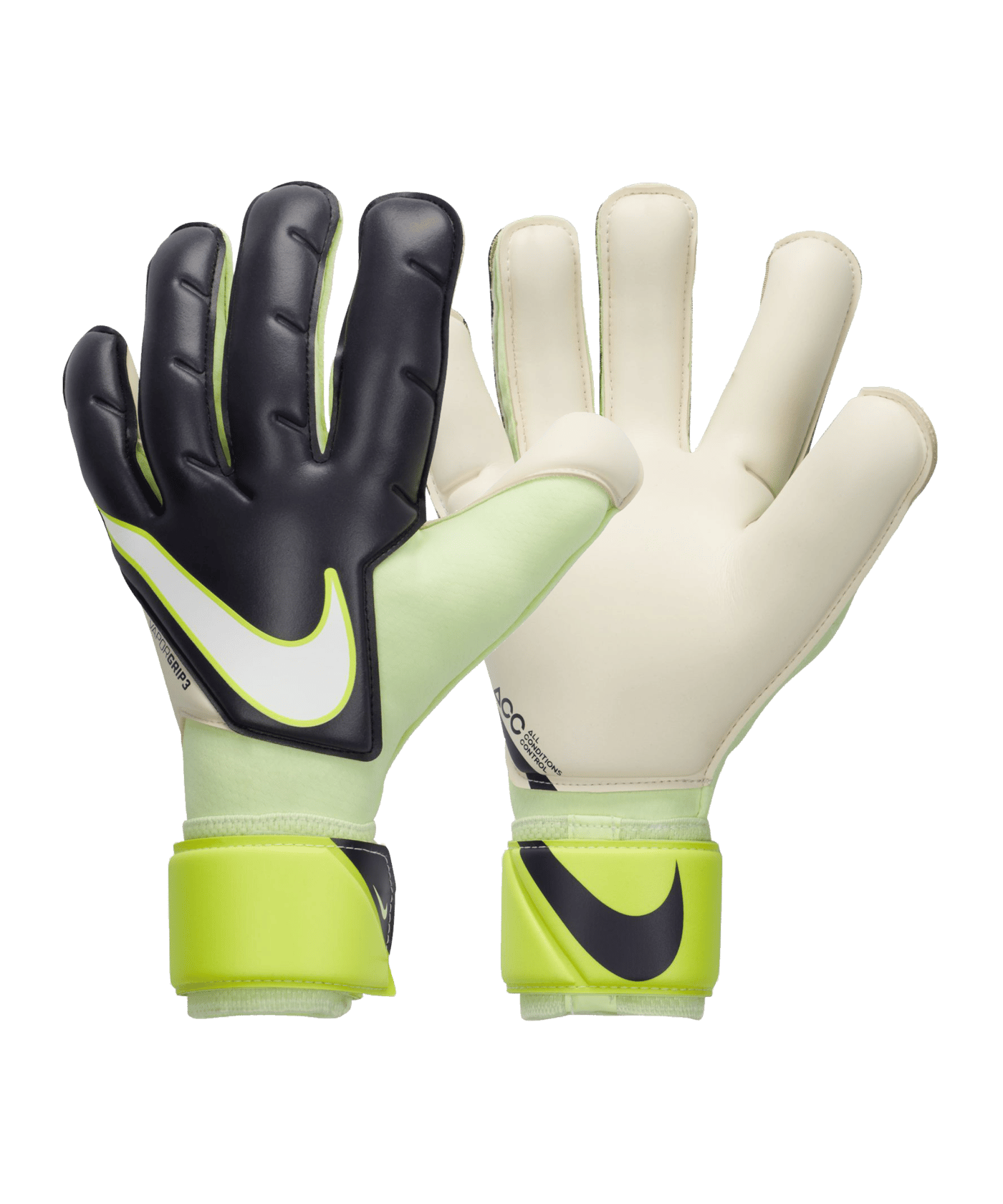 Nike Vapor Grip3 Torwarthandschuhe Luminous - grau