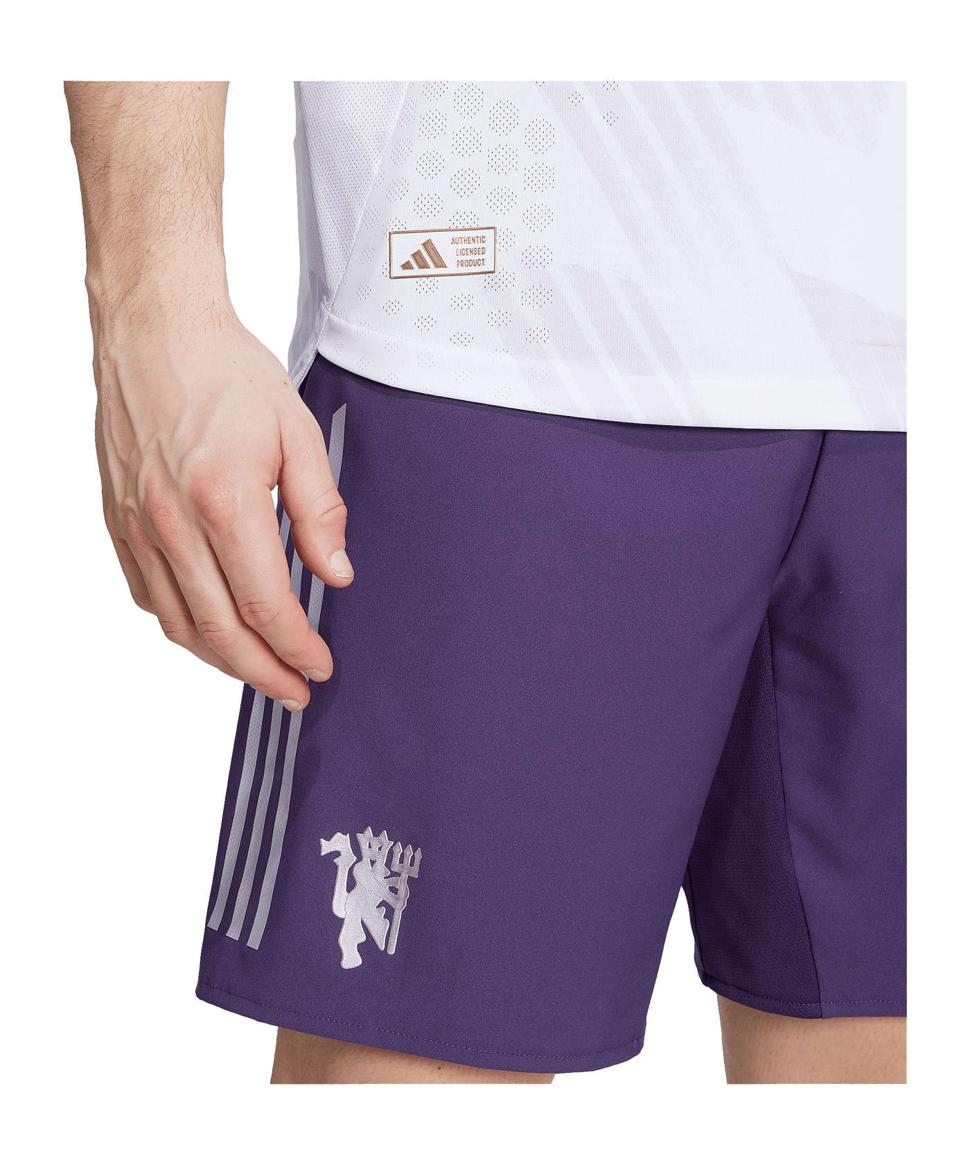 adidas Manchester United Authentic Trikot Away 2025/2026 Weiß - weiss