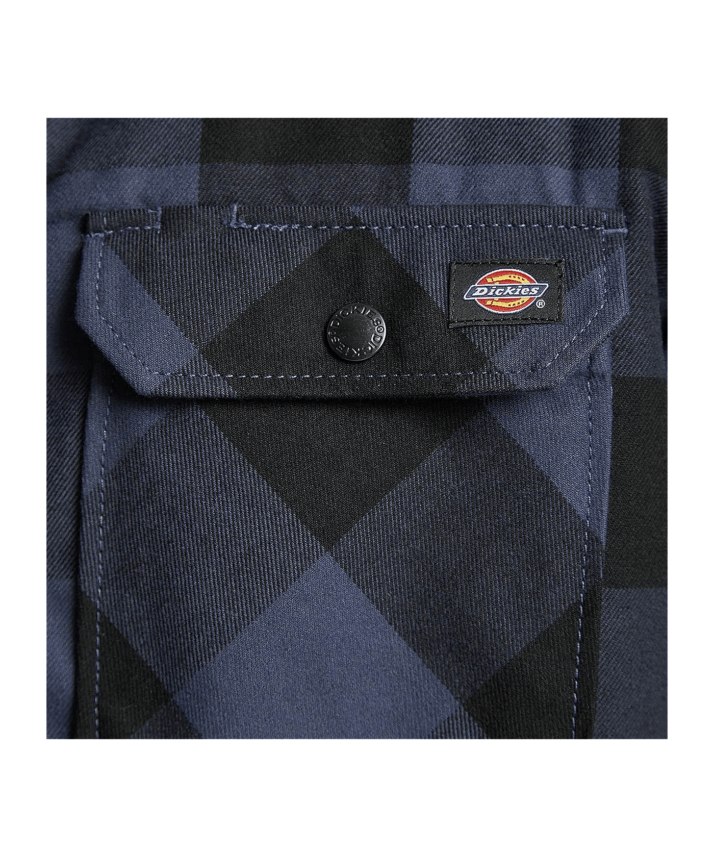Dickie Lined Sacremento Hemd Blau - blau