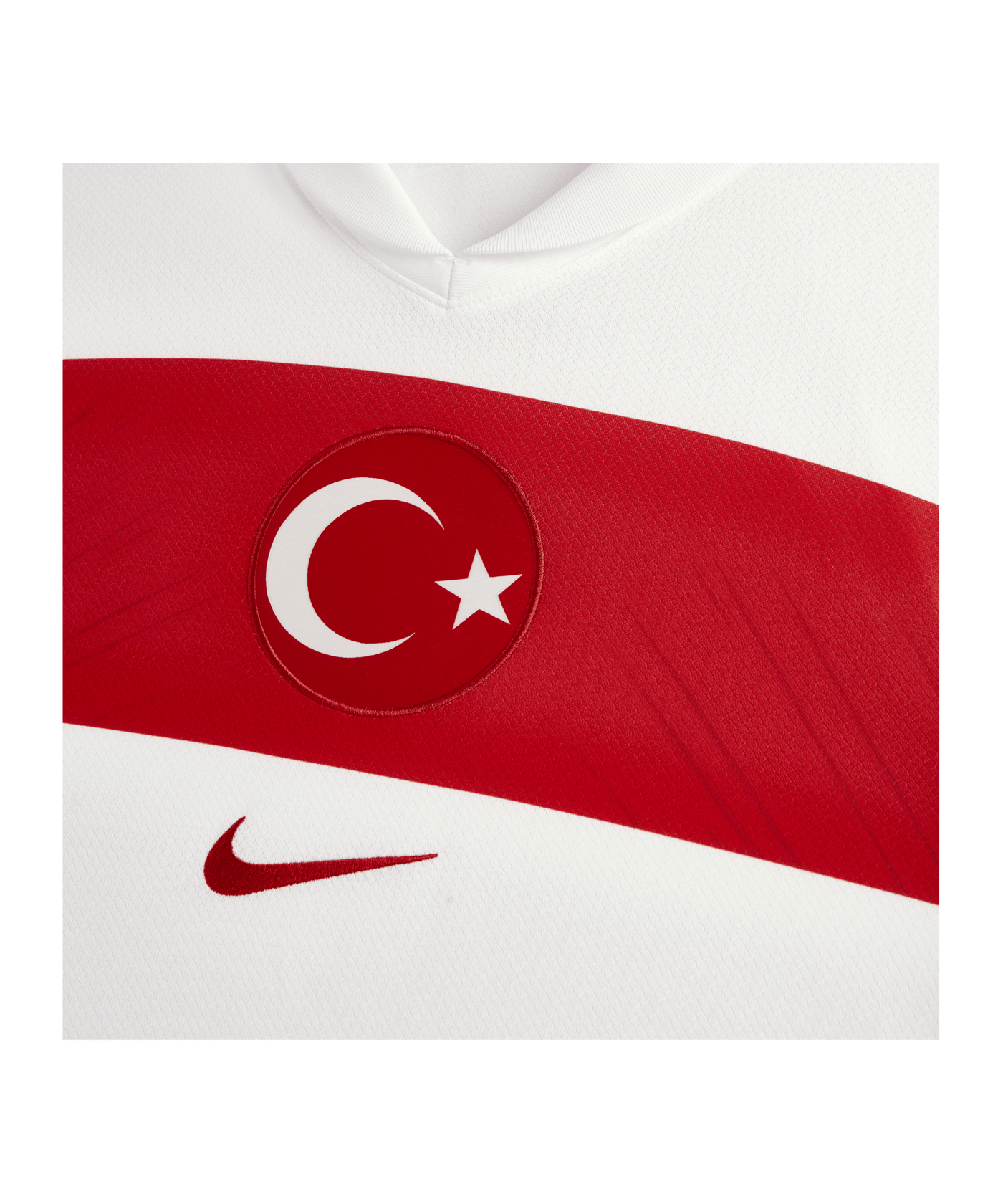 Nike Türkei Trikot Home EM 2024 Weiss Rot F100 - weiss