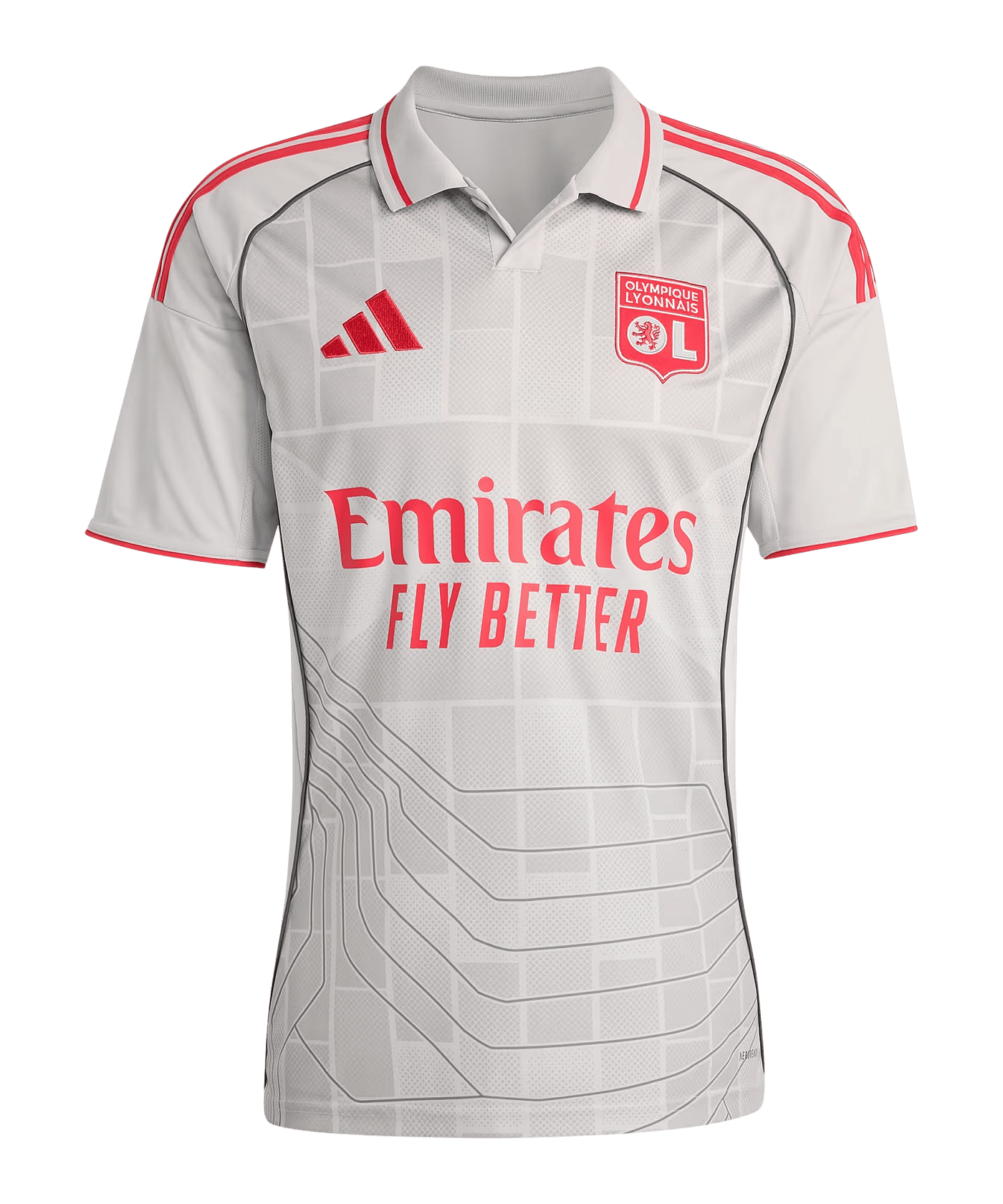 adidas Olympique Lyon Trikot 3rd 2025/2026 Kids - grau