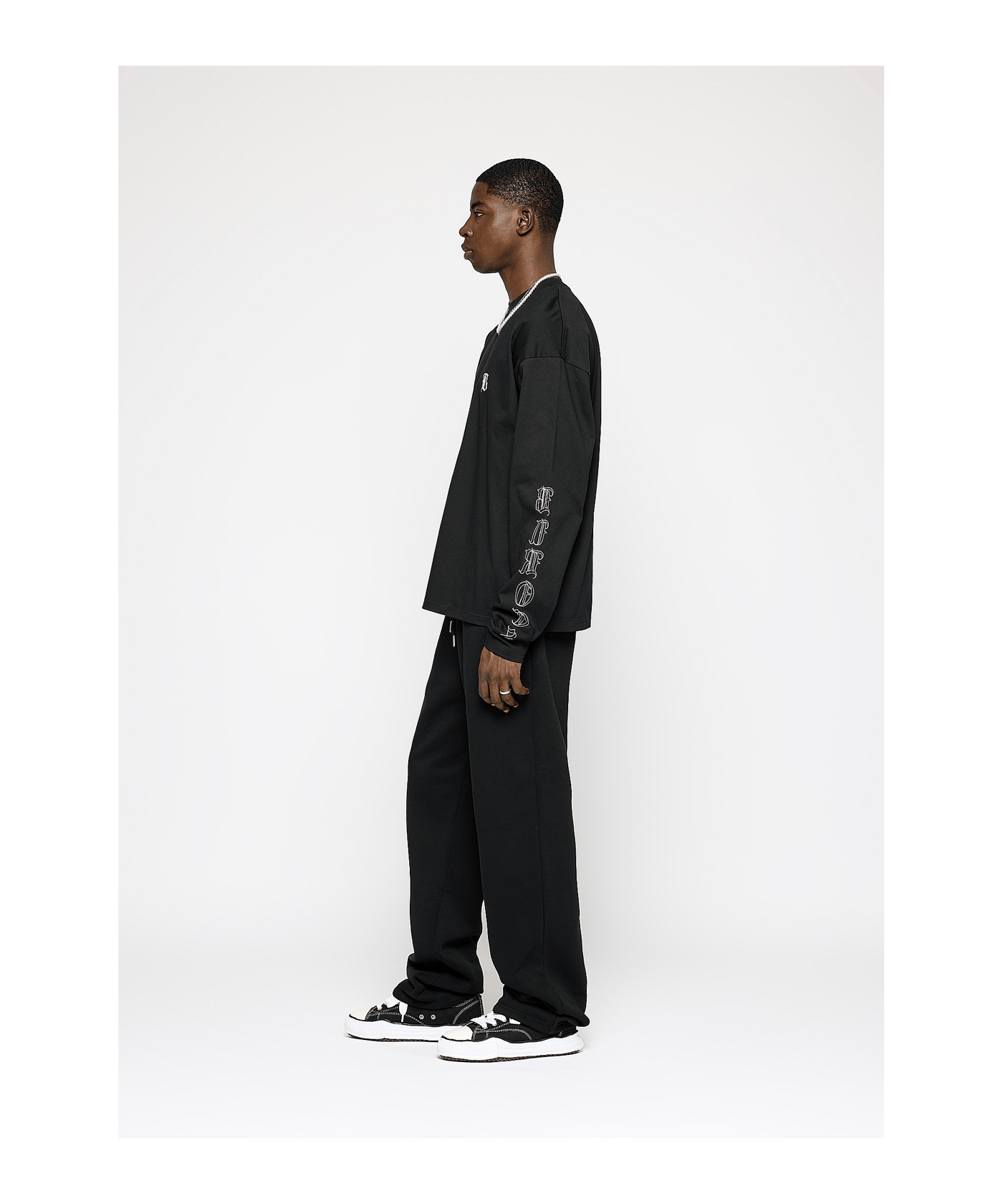 Burocs Basic Wide Jogginghose Schwarz - schwarz