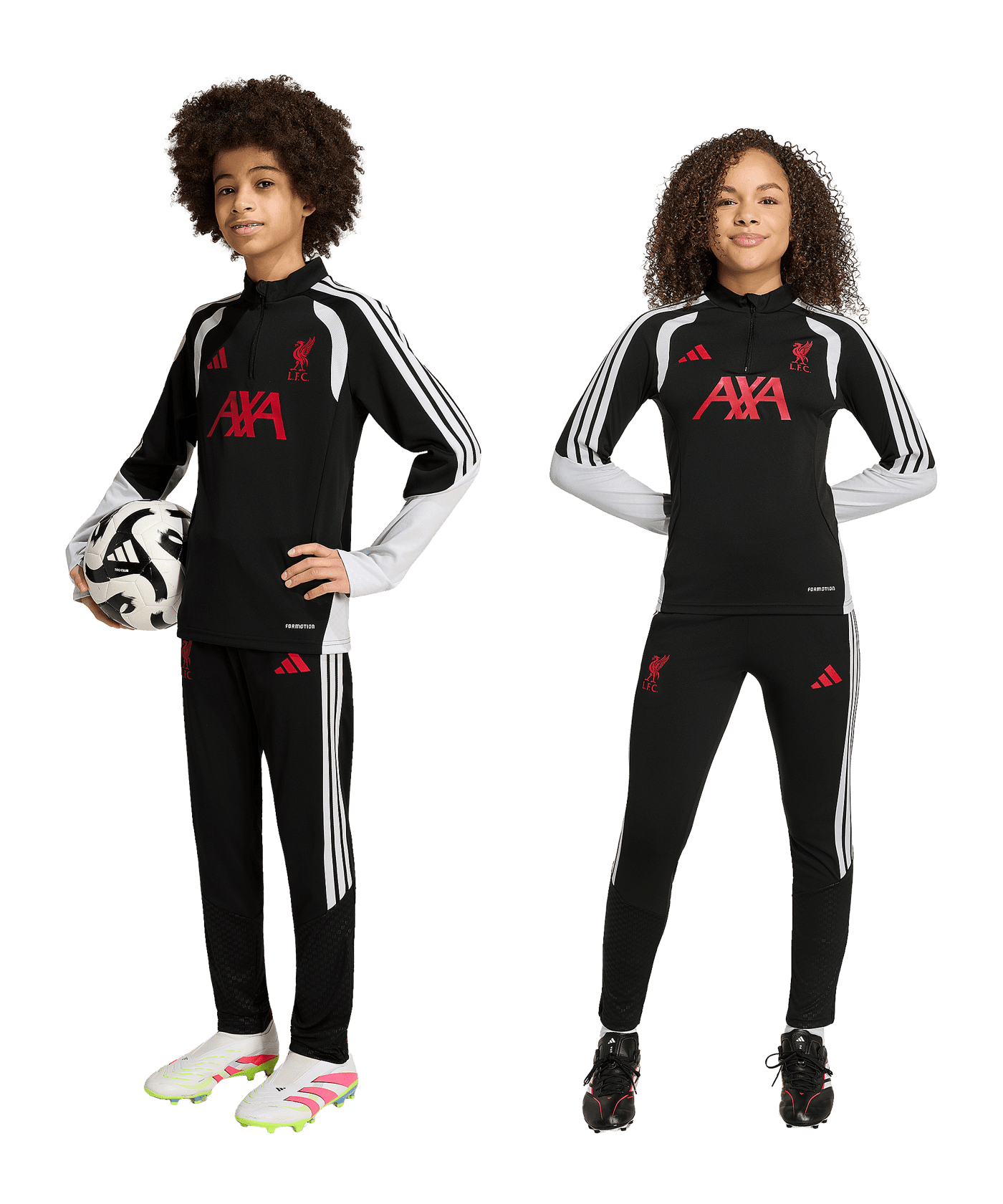 adidas FC Liverpool Tiro Trainingshose Kinder Schwarz - schwarz