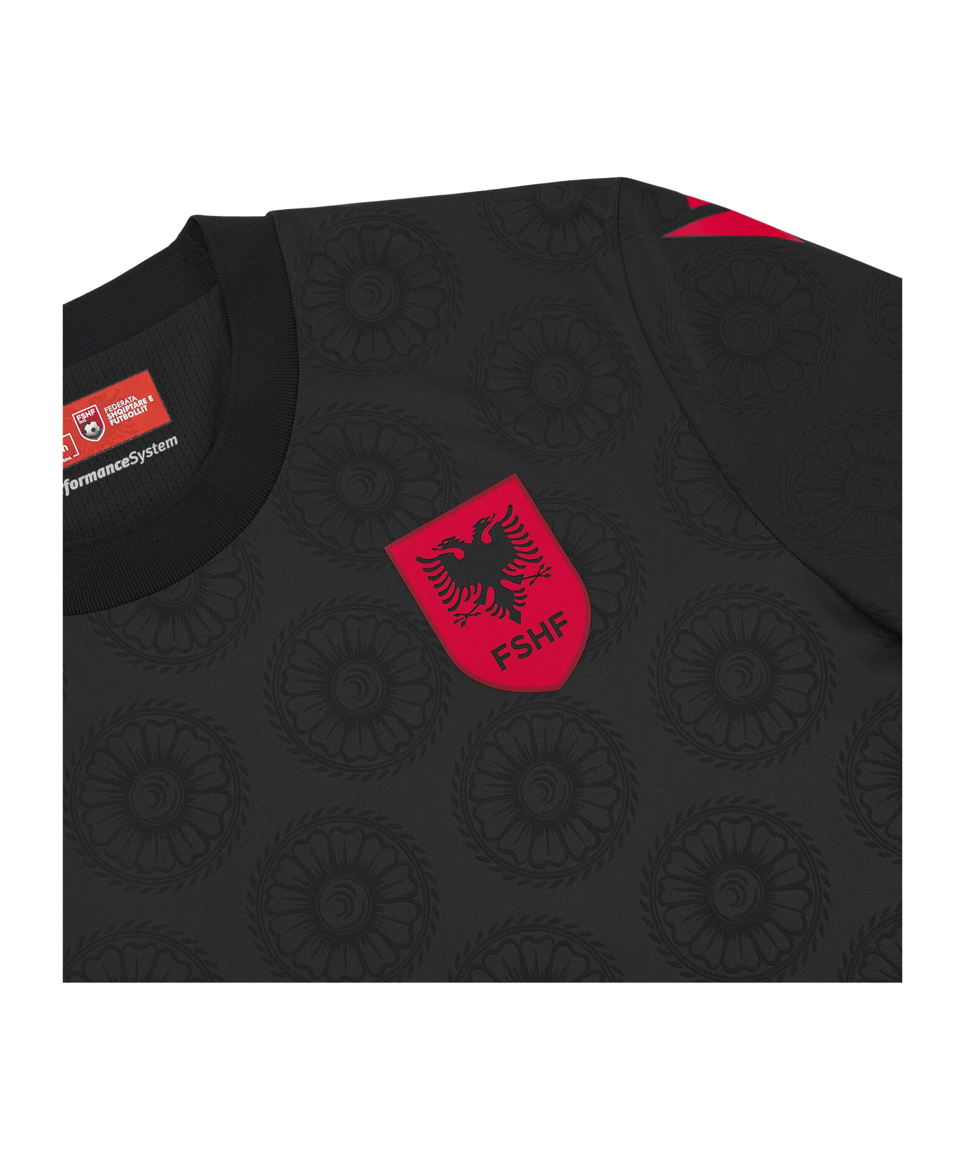 Macron FSHF Albanien Authentic Trikot 3rd WM 2026 Schwarz - schwarz