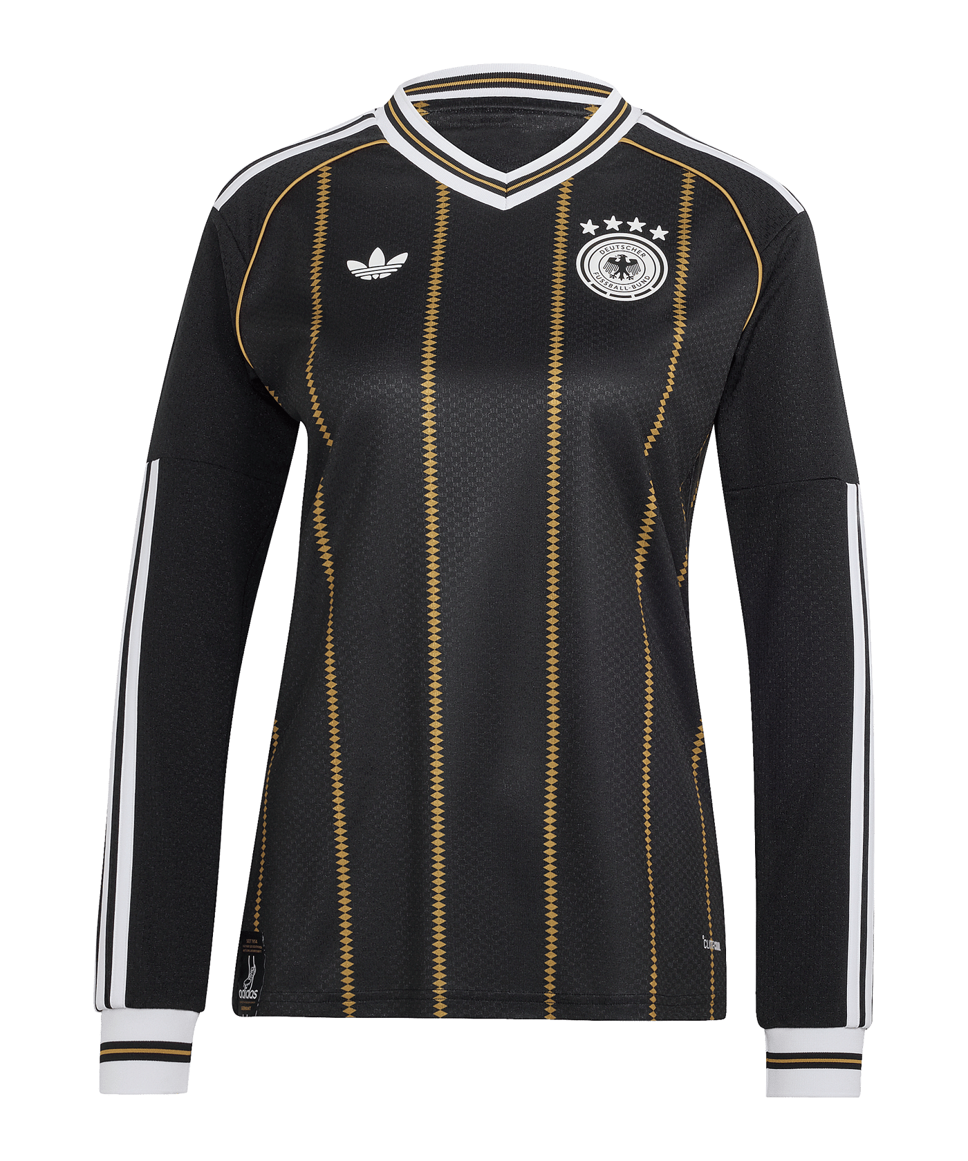 adidas DFB Deutschland Trikot Langarm 3rd 2026 Damen Schwarz - schwarz