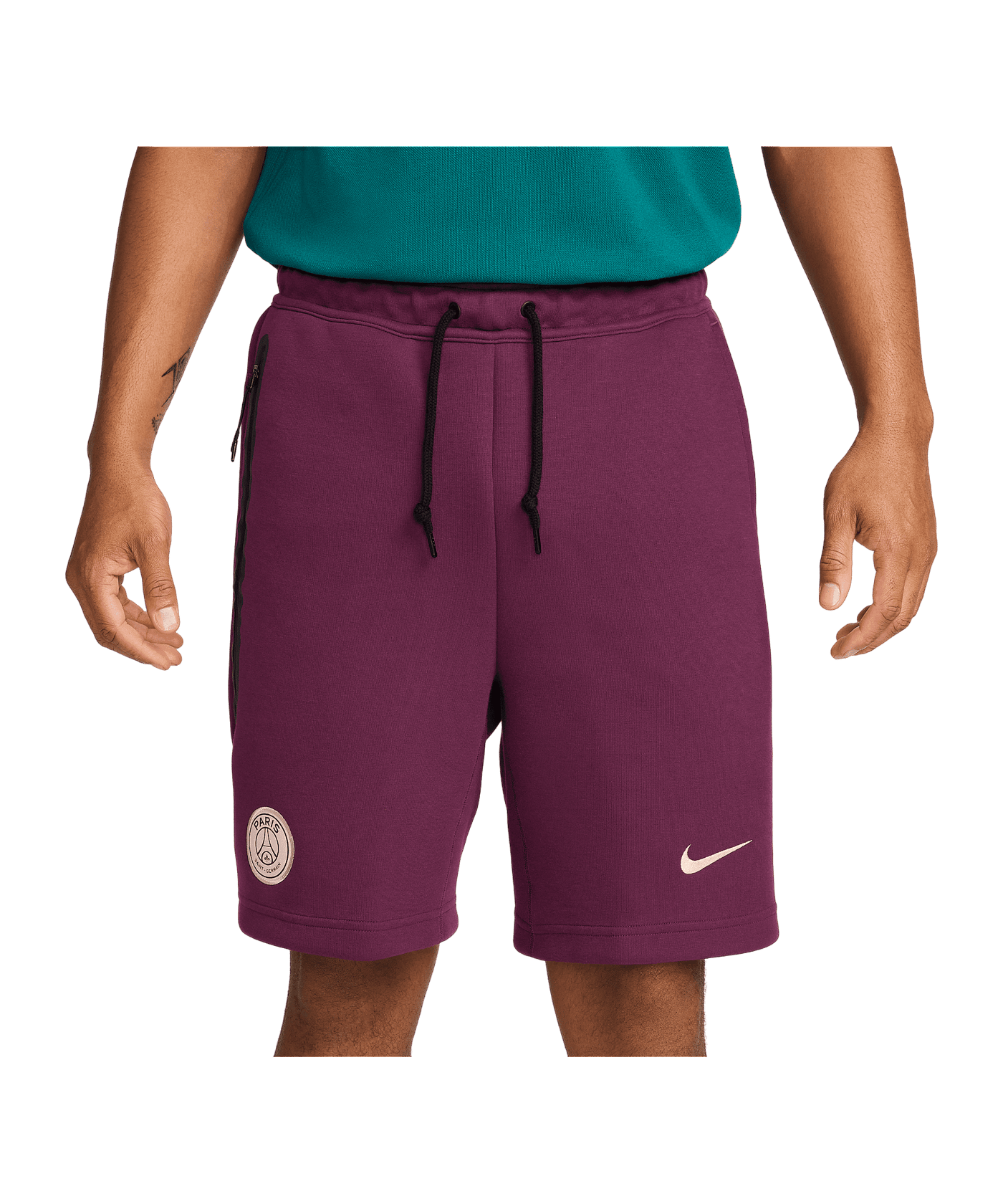 Nike Paris St. Germain Tech Fleece Short Rot F610 - rot