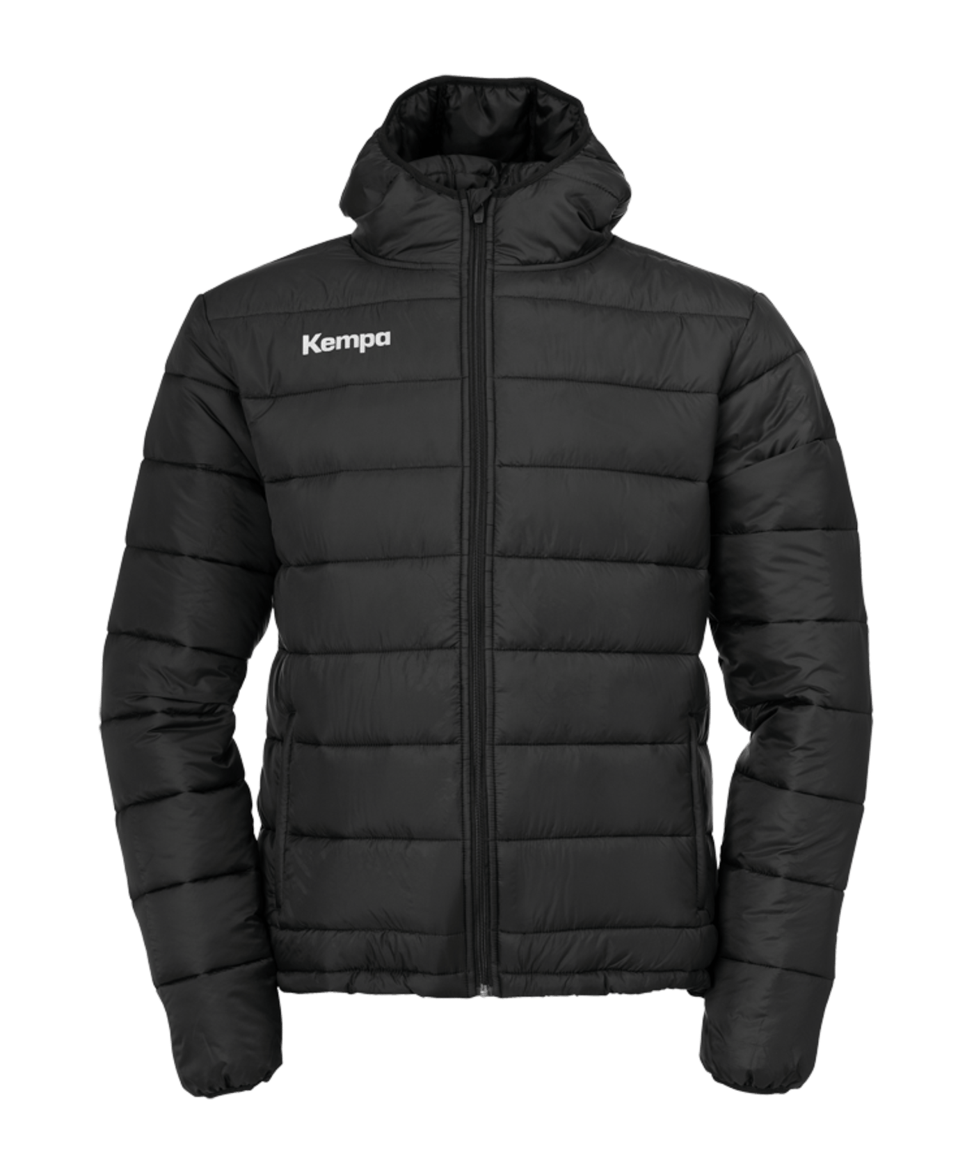 Kempa Puffer Kapuzenjacke Schwarz F01 - schwarz