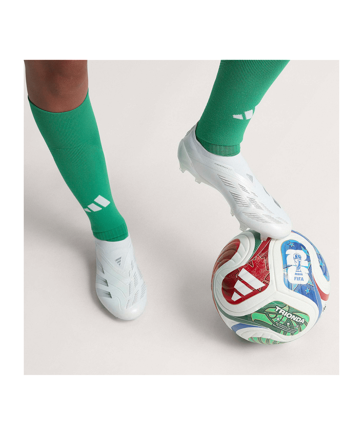 adidas World Cup 26 Trionda Pro Spielball Weiß - weiss