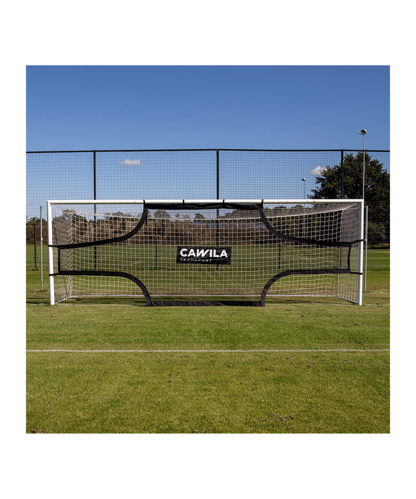 Cawila Target Netz 5 x 2m Schwarz Weiss - schwarz
