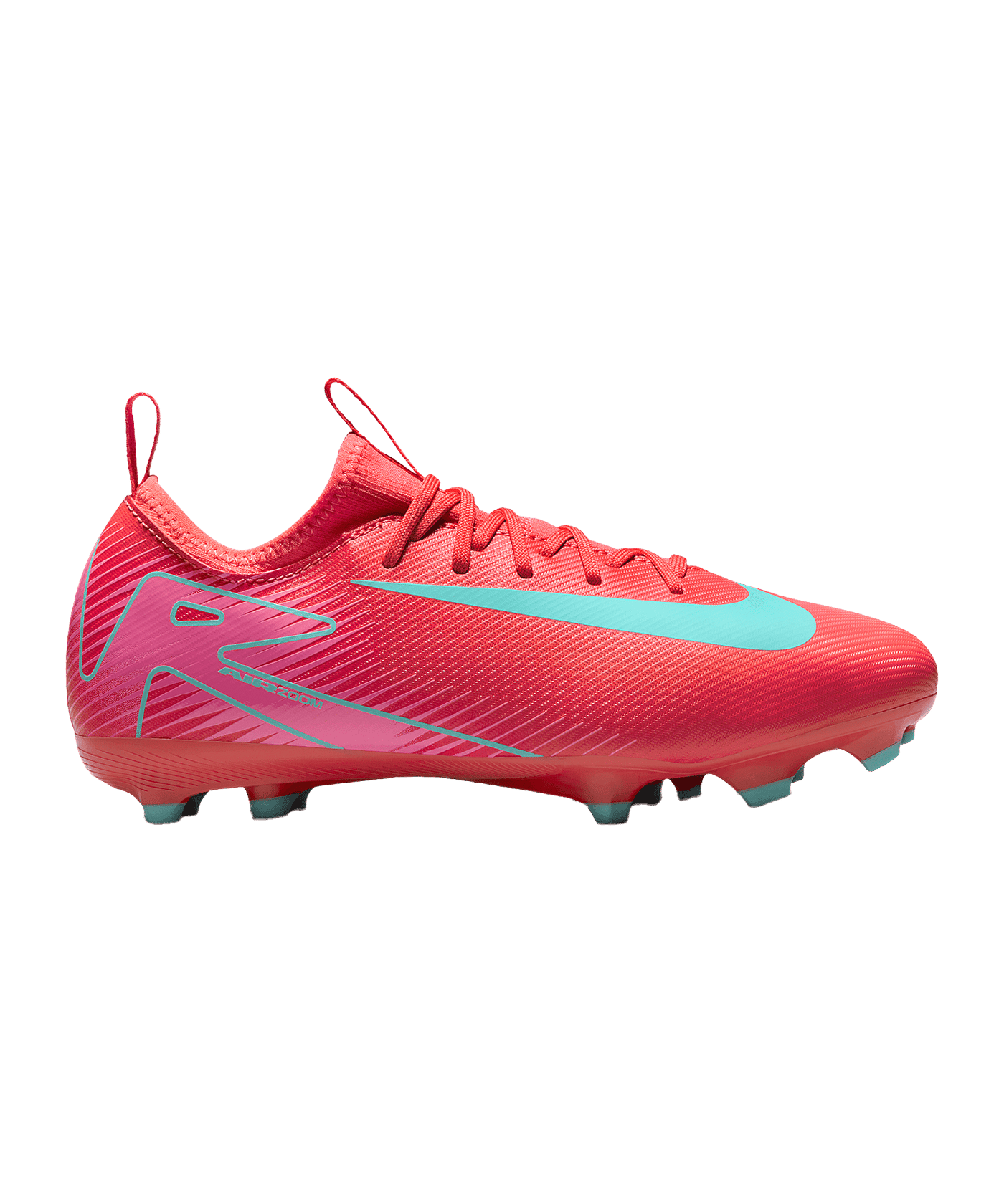 Nike Jr Air Zoom Mercurial Vapor XVI Academy MG Mad Energy Kids Rot F800 - rot