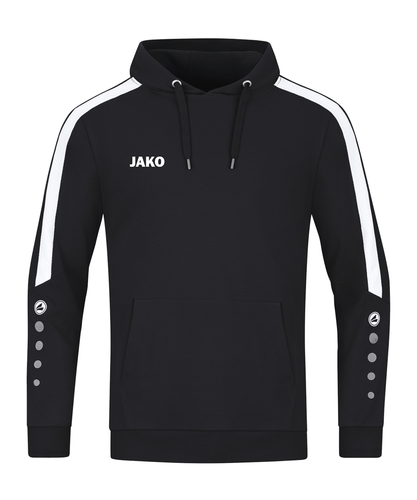 JAKO Power Hoody Schwarz Weiss F800 - schwarz