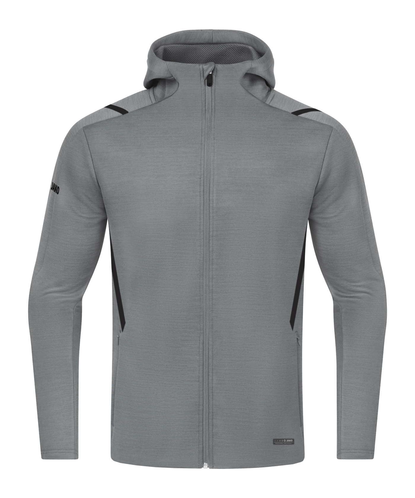 JAKO Challenge Freizeit Kapuzenjacke Grau F531 - grau