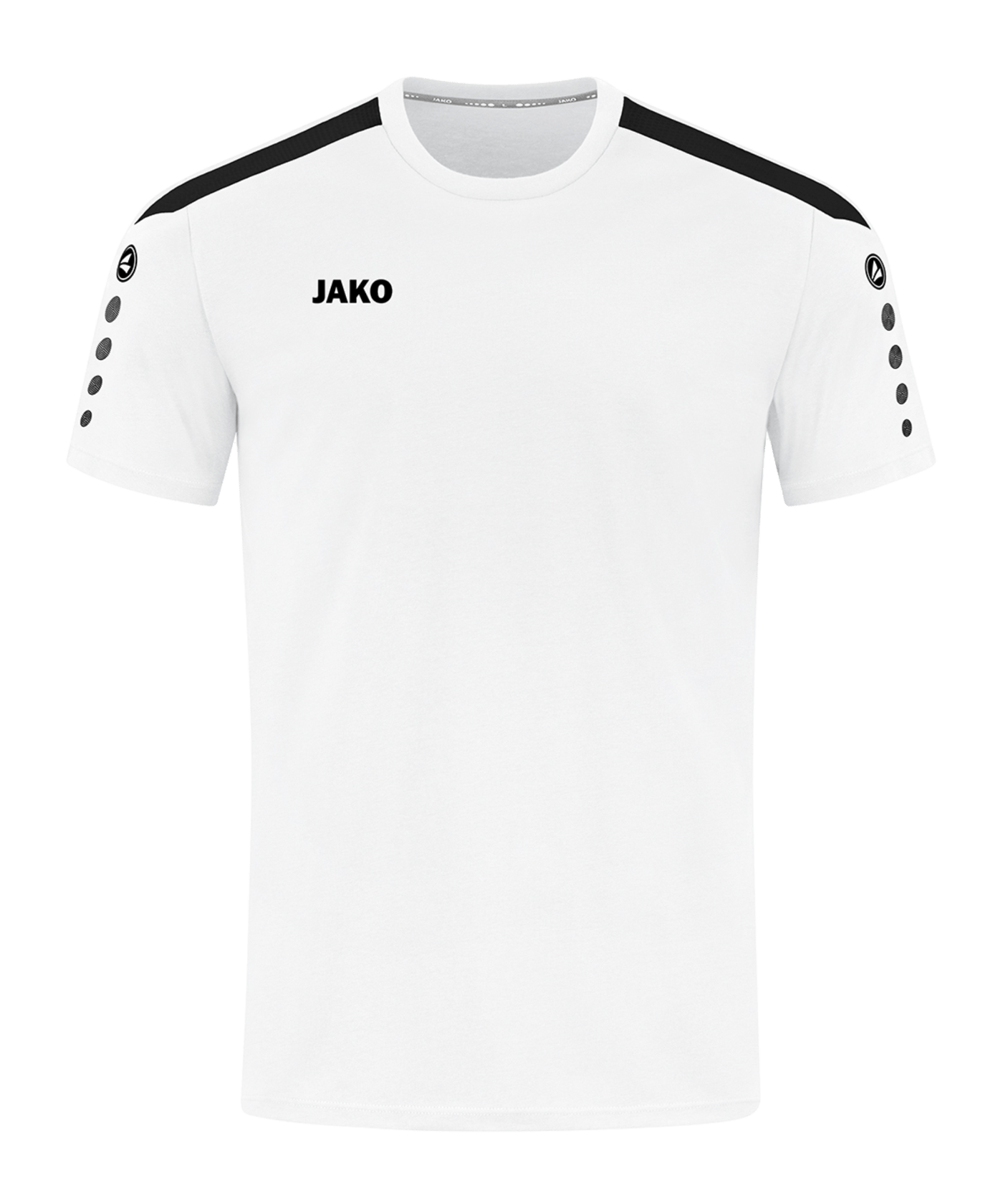 JAKO Power T-Shirt Weiss Schwarz F000 - weiss