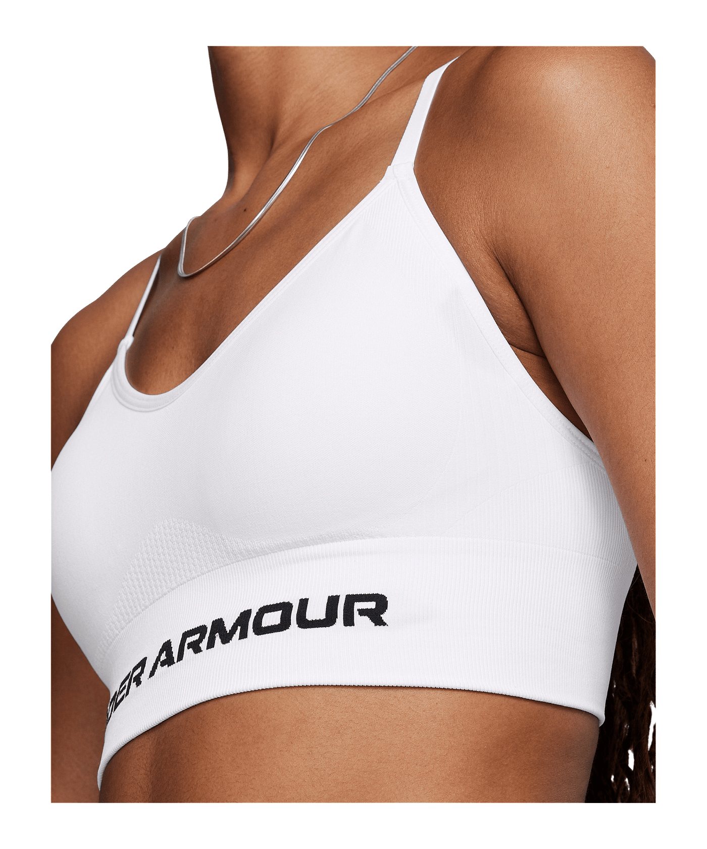 Under Armour Vanish Seamless Low Sport-BH Damen Weiß F100 - weiss