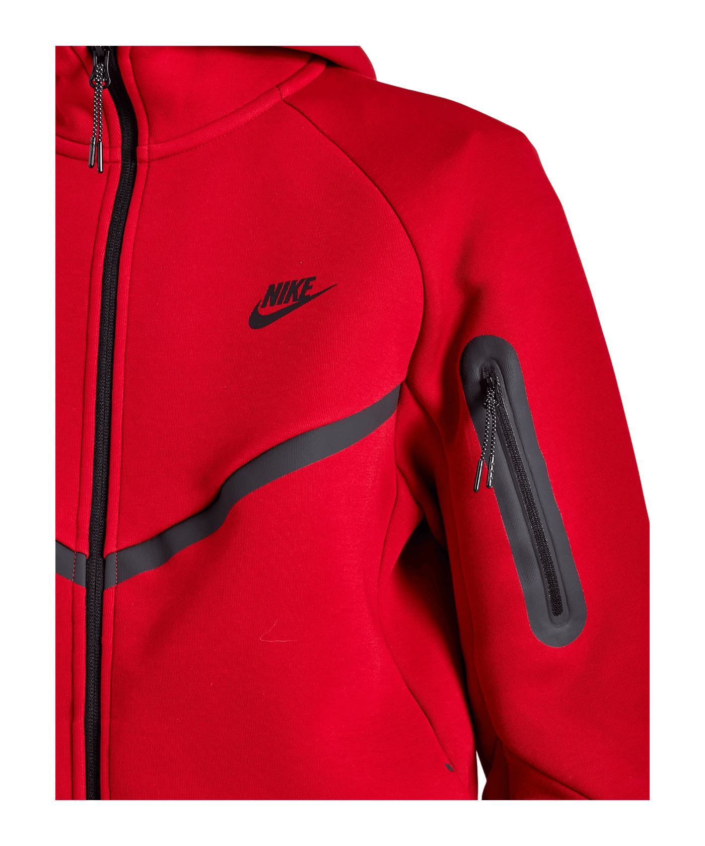 Nike Tech Windrunner Kapuzenjacke Rot - rot