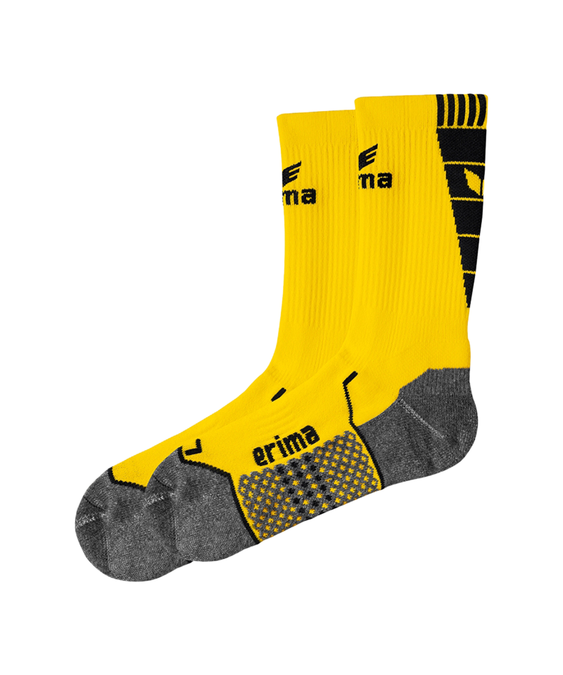 Erima Short Socks Trainingssocken Gelb Schwarz - gelb