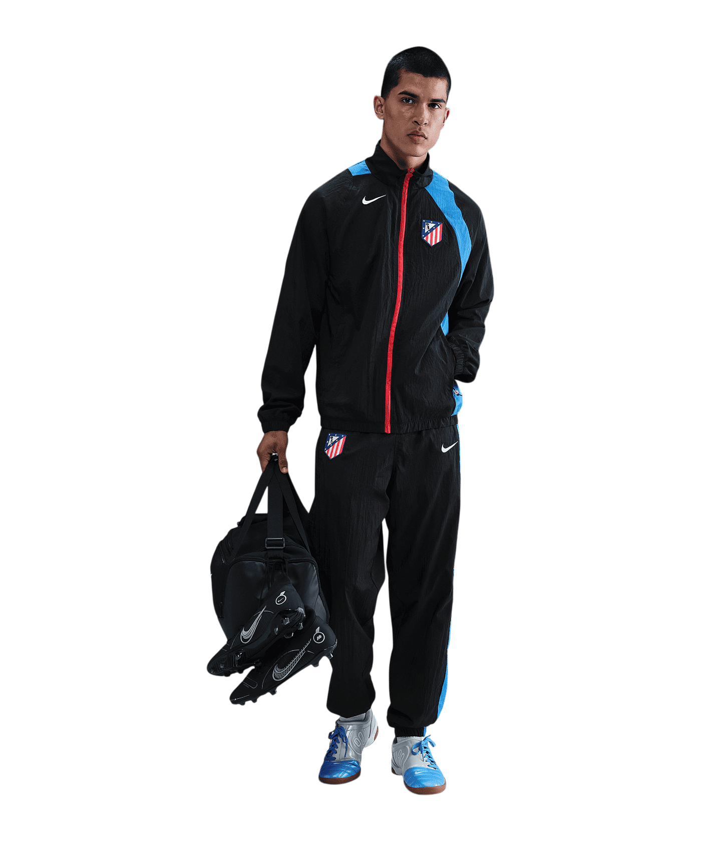 Nike Atletico Madrid T90 Track Jacke Schwarz F010 - schwarz