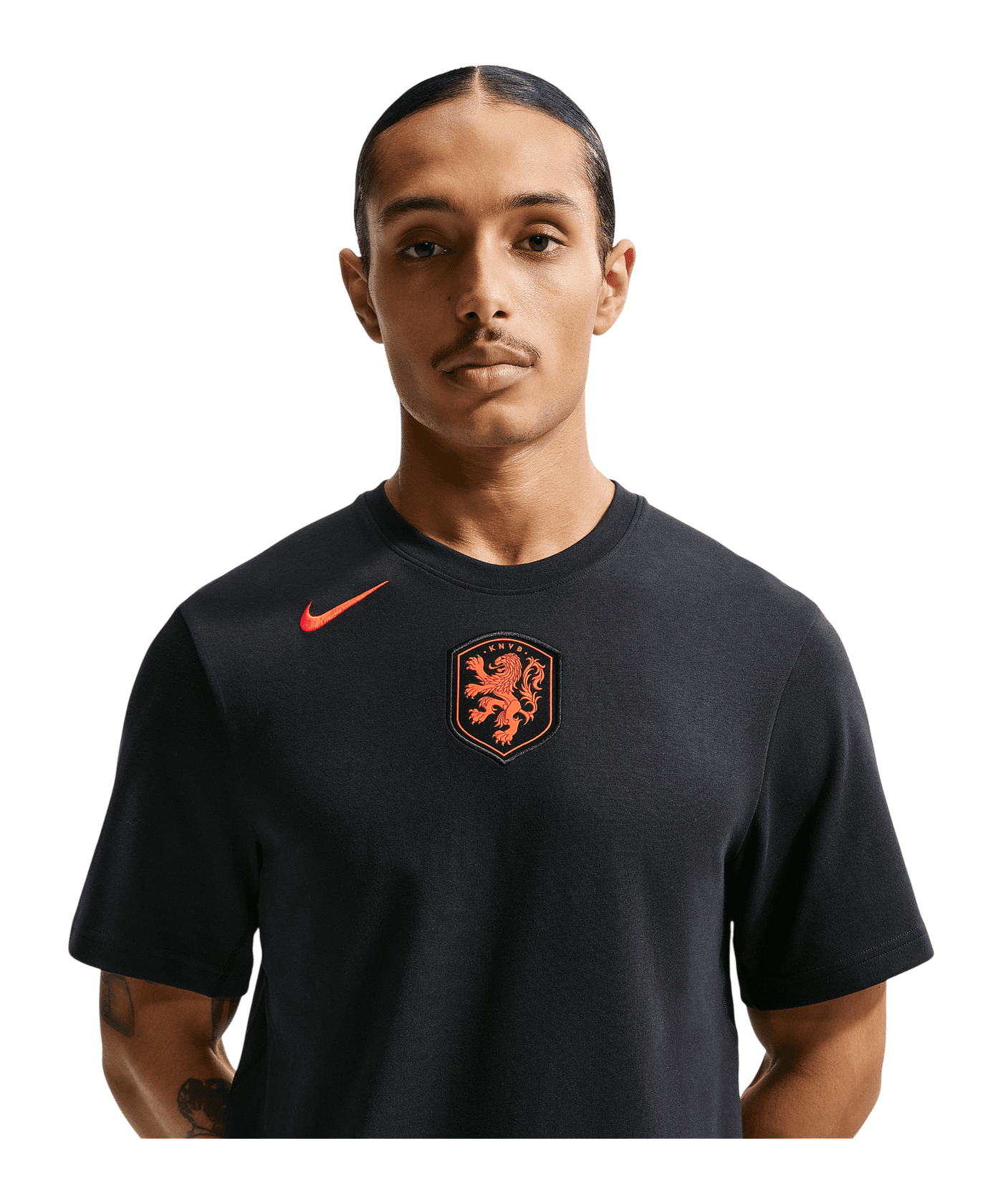 Nike KNVB Niederlande Primary T-Shirt Schwarz F010 - schwarz