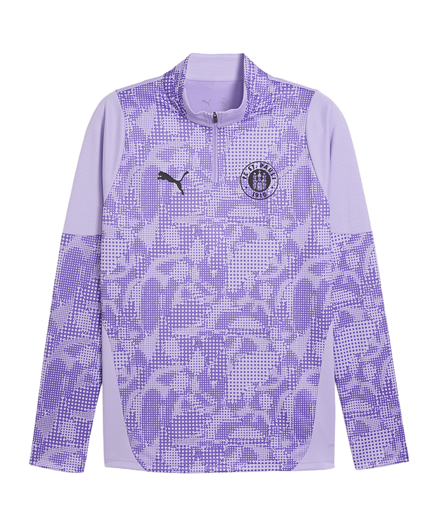 PUMA FC St. Pauli Training 1/4 Zip Sweatshirt Lila F10 - lila