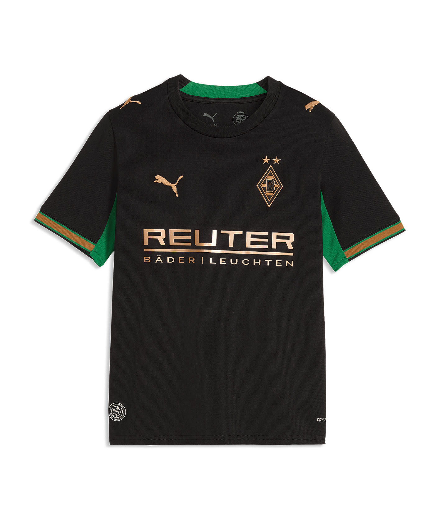 PUMA Borussia Mönchengladbach Trikot Away 2026/2027 Kinder Schwarz F02 - schwarz