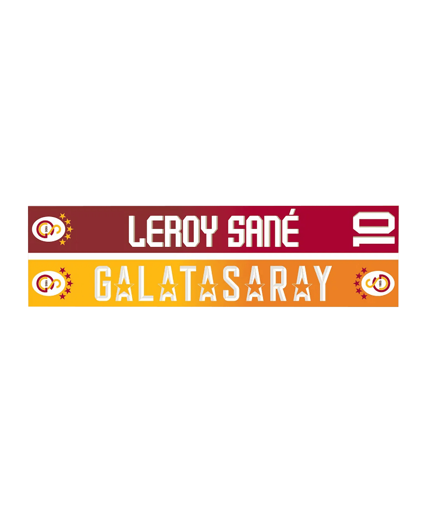 Galatasaray Istanbul Galatasaray Istanbul Leroy Sane Welcome Schal Gelb - gelb