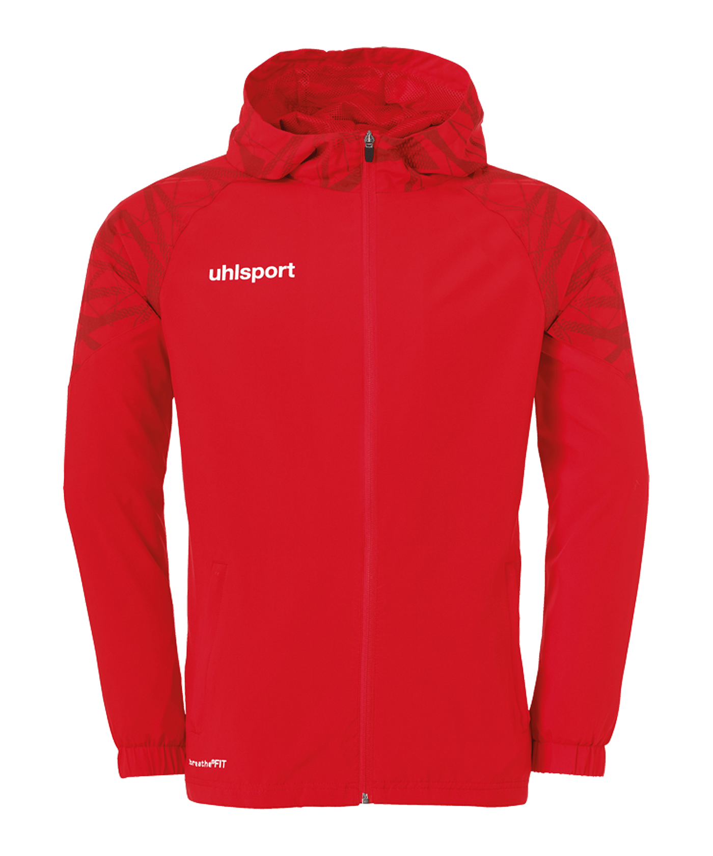 Uhlsport Goal 25 Evo Woven Kapuzenjacke Rot F04 - rot