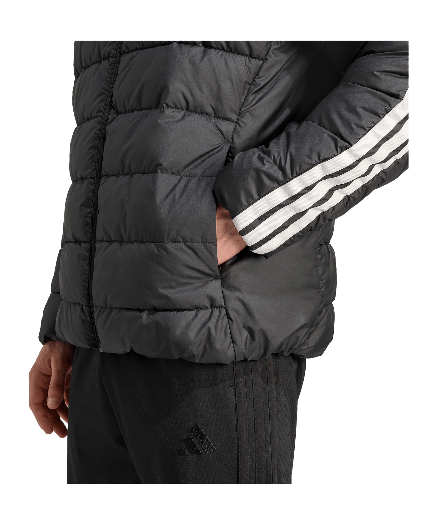 adidas Essentials Climawarm 3 Stripes Synthetic Down Jacke Schwarz - schwarz