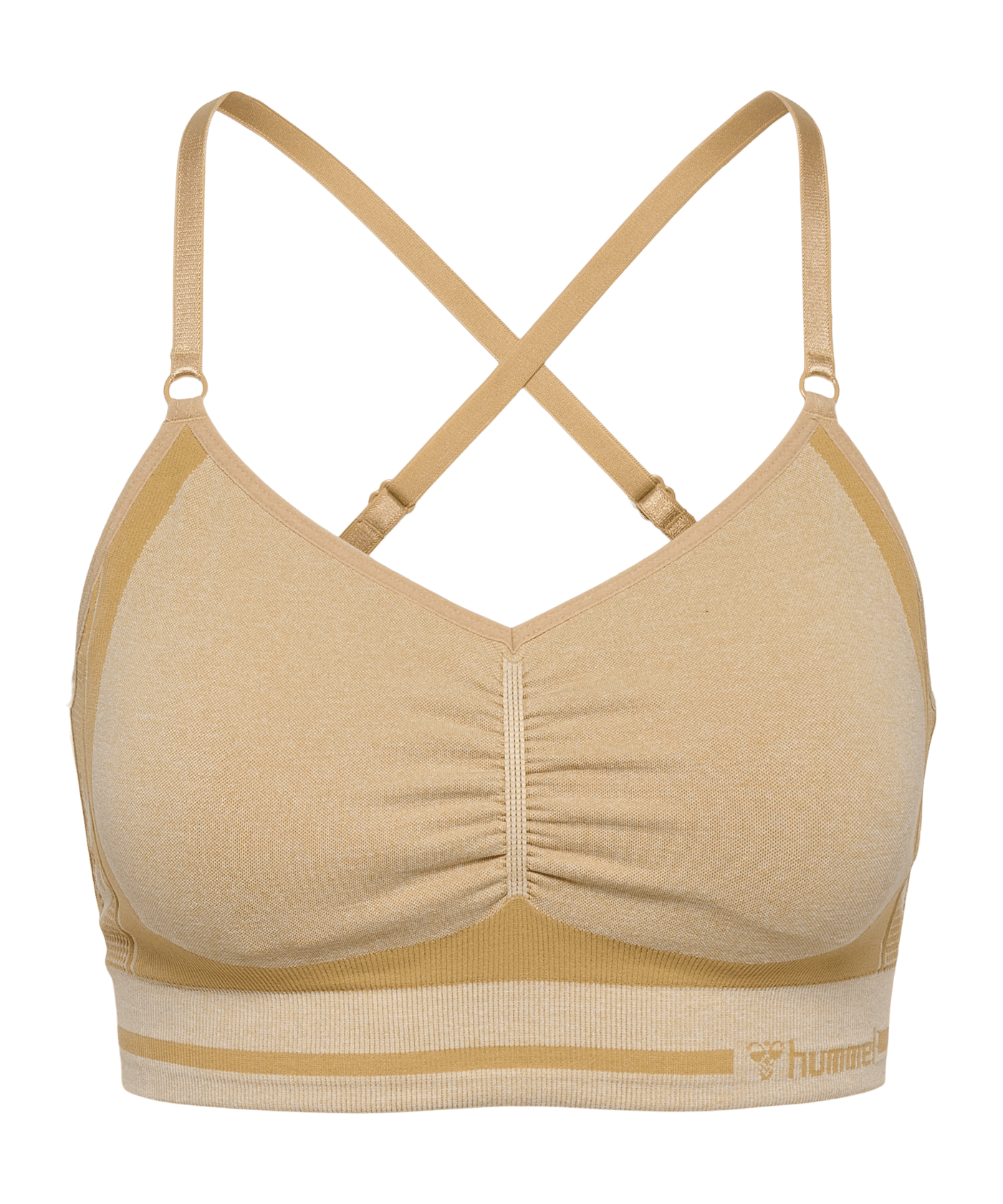 Hummel Mt Lulu Seamless Scrunch Sport-BH Damen Schwarz F2508 - schwarz
