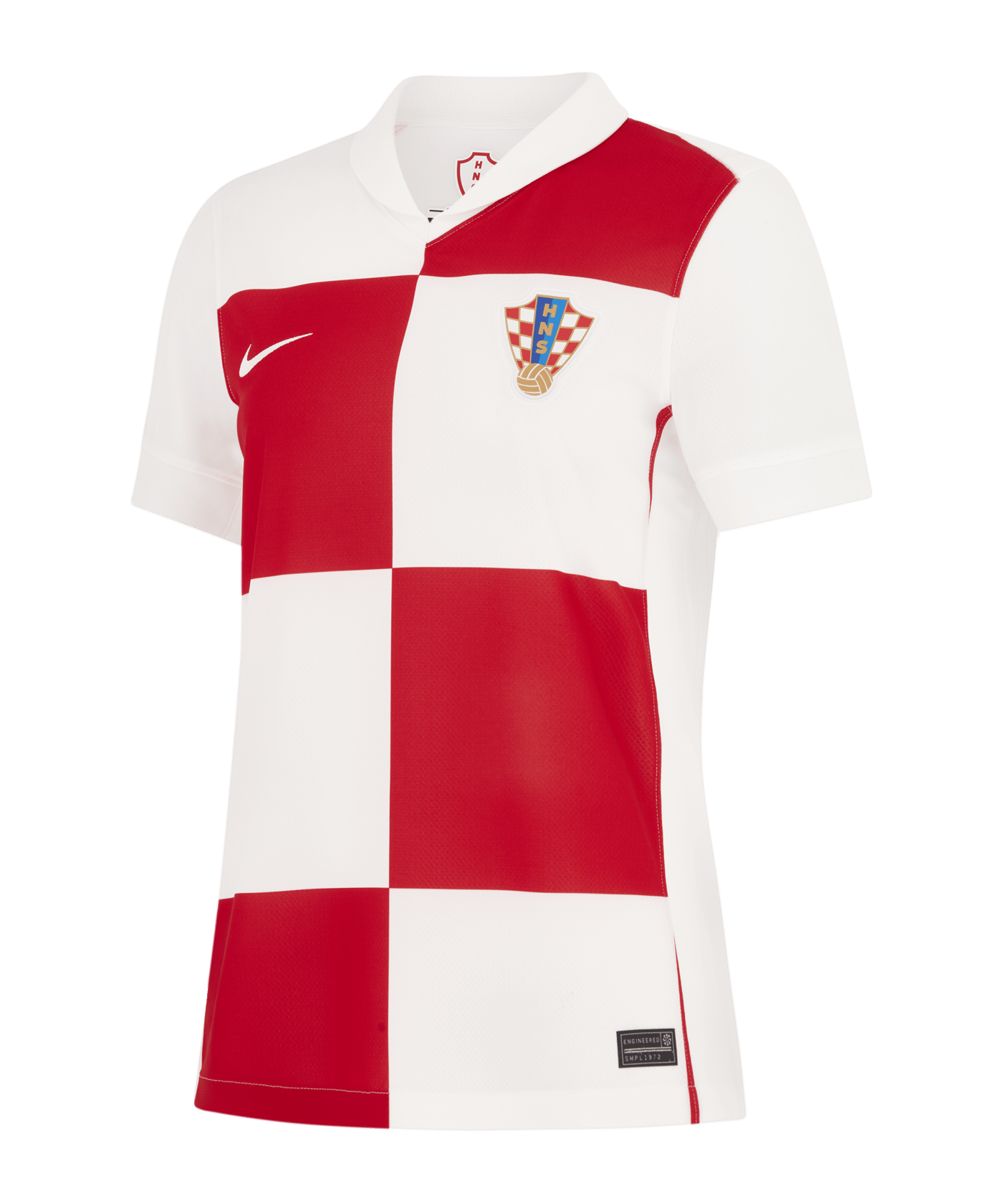 Nike Kroatien Trikot Home EM 2024 Damen Weiss Rot  Weiss F100 - weiss