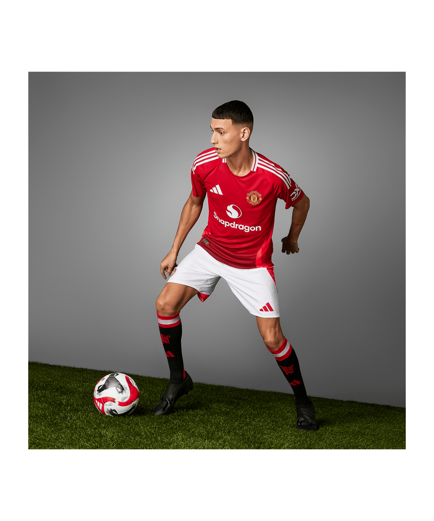 adidas Manchester United Auth. Trikot Home 2024/2025 Rot - rot